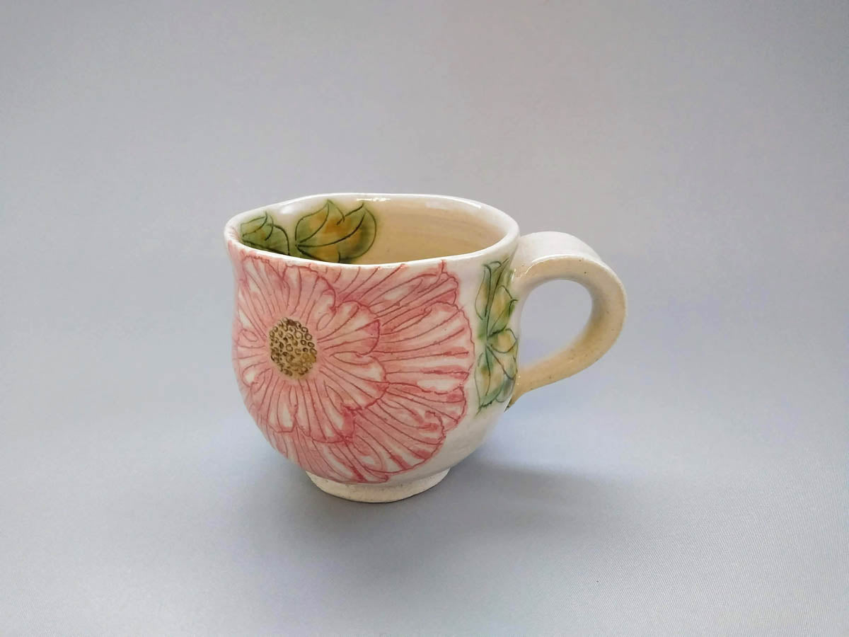 舞牡丹丸マグ 赤【加藤芳平】