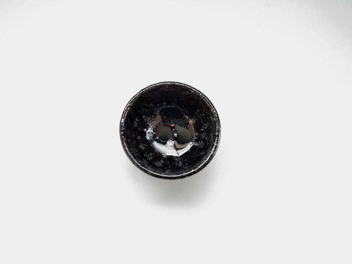 鼠灰釉丸ぐい呑【奥田誠二】