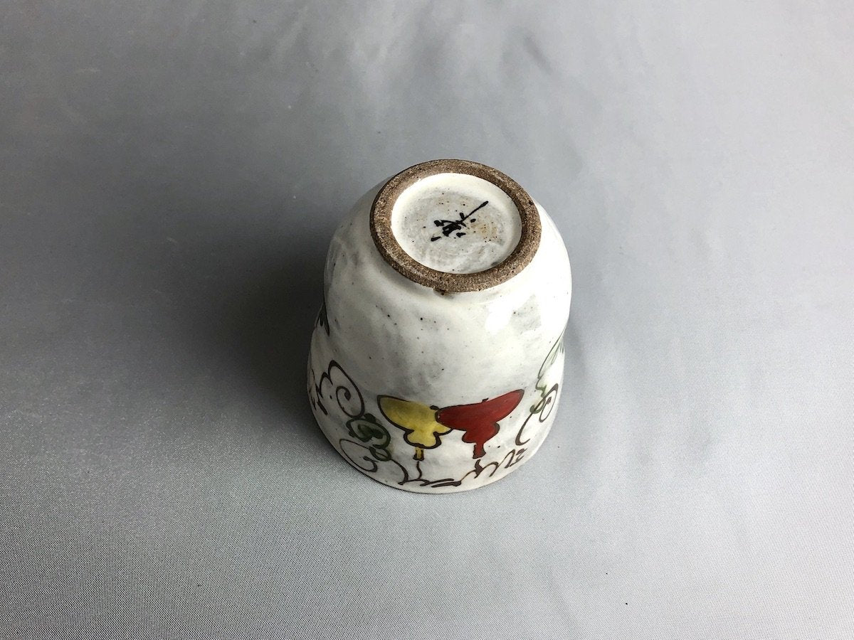 六瓢湯呑赤【陶工房楽】