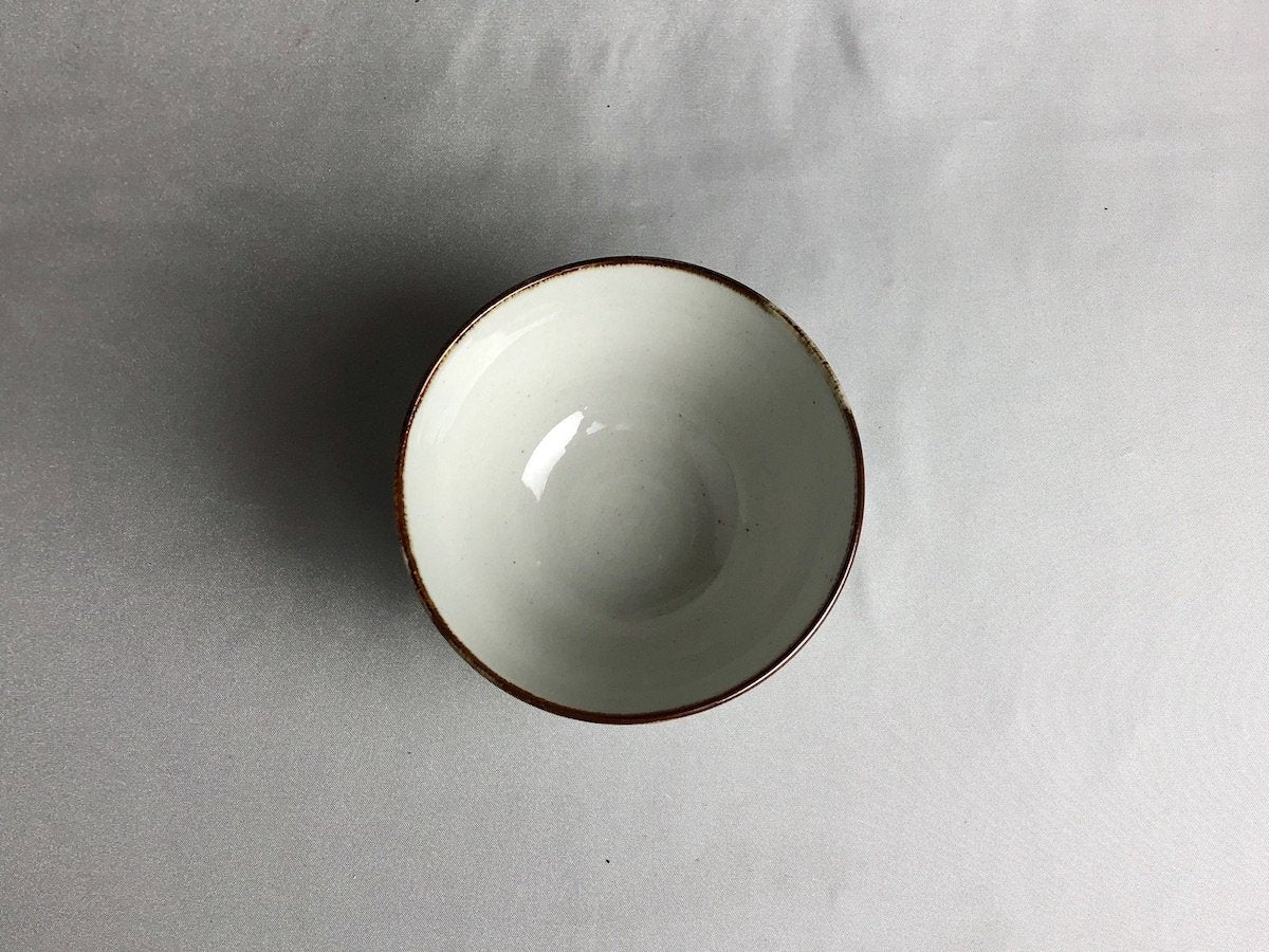 白磁菊飯碗【小林巧征】