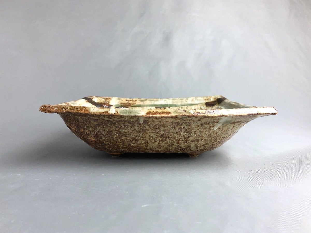 灰掛分長角鉢 小【小栗大幸】