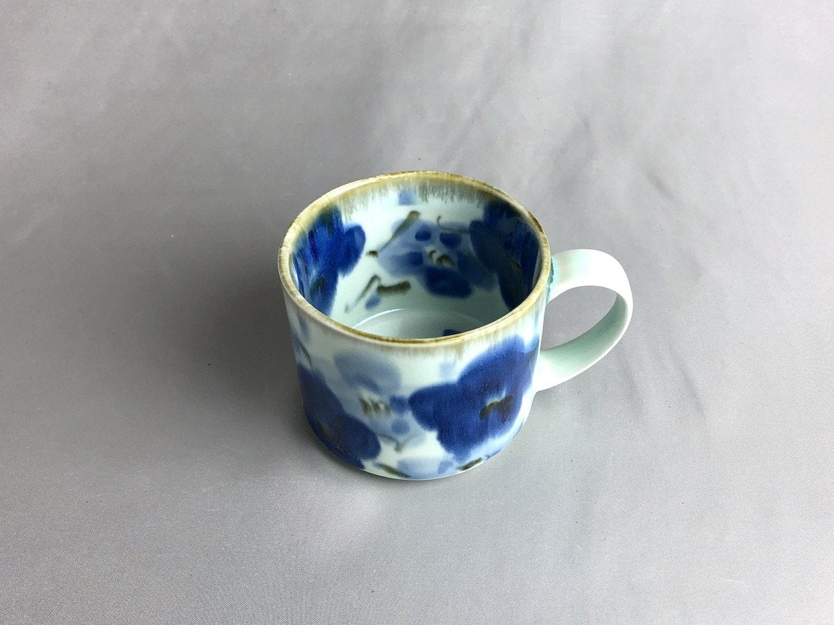 内外花詰筒マグ【長十郎窯】