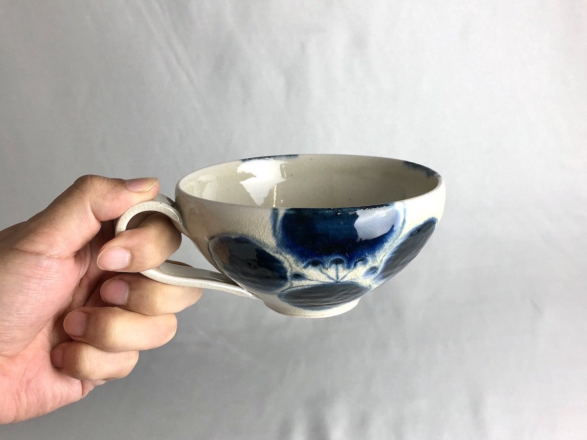 はな椿スープ鉢【宗山窯】