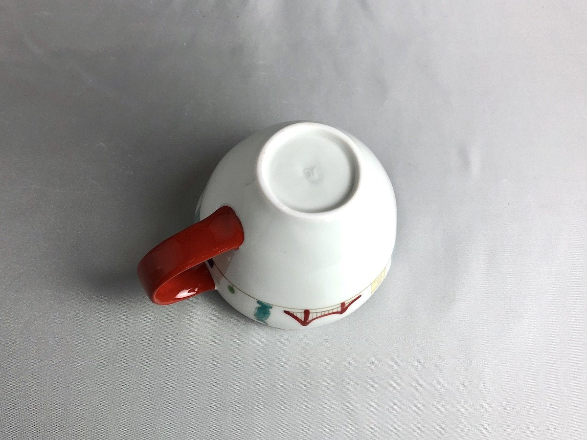 さんぽアメリカ丸マグ赤【一峰窯】