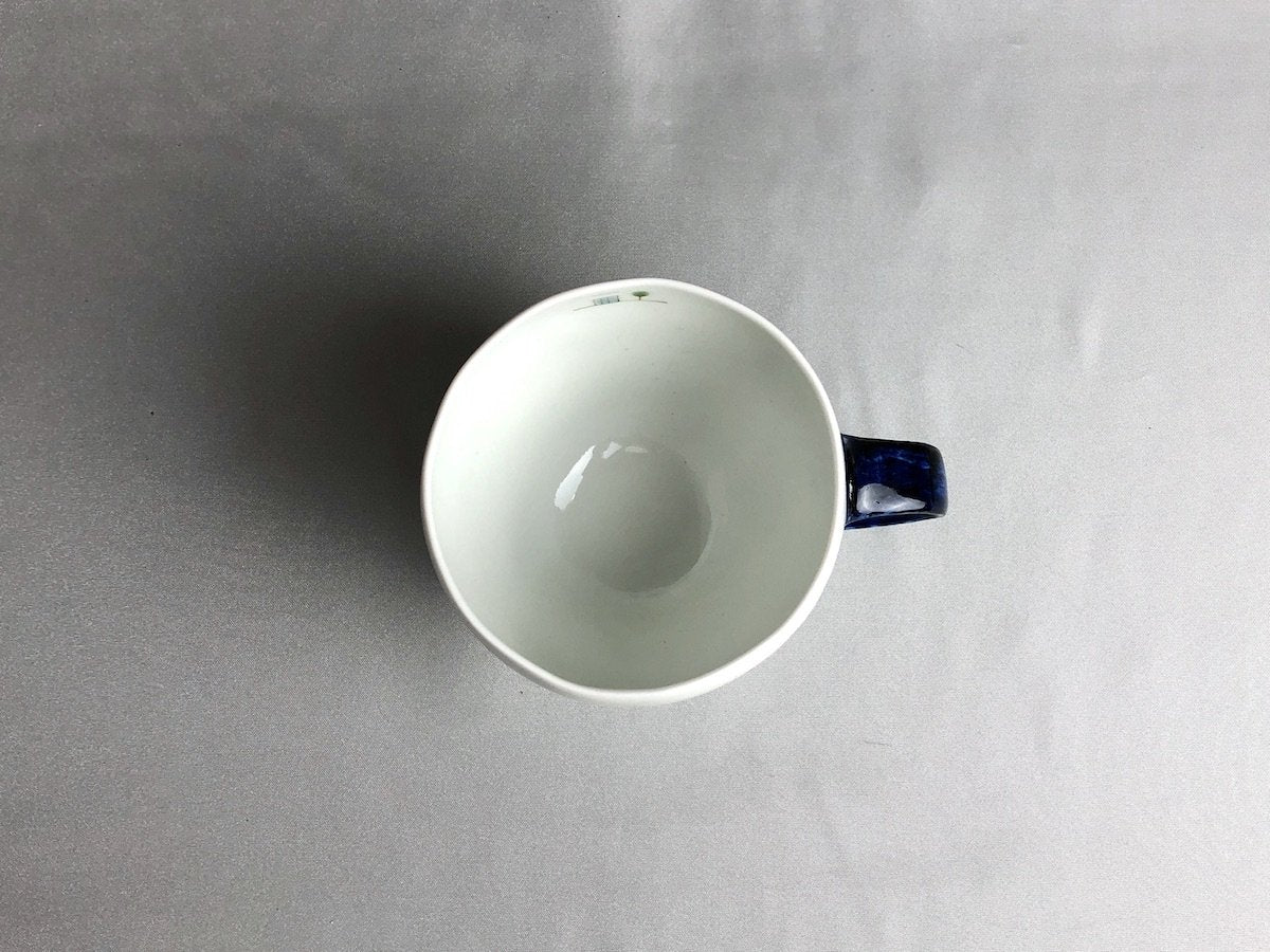 さんぽアメリカ丸マグ青【一峰窯】