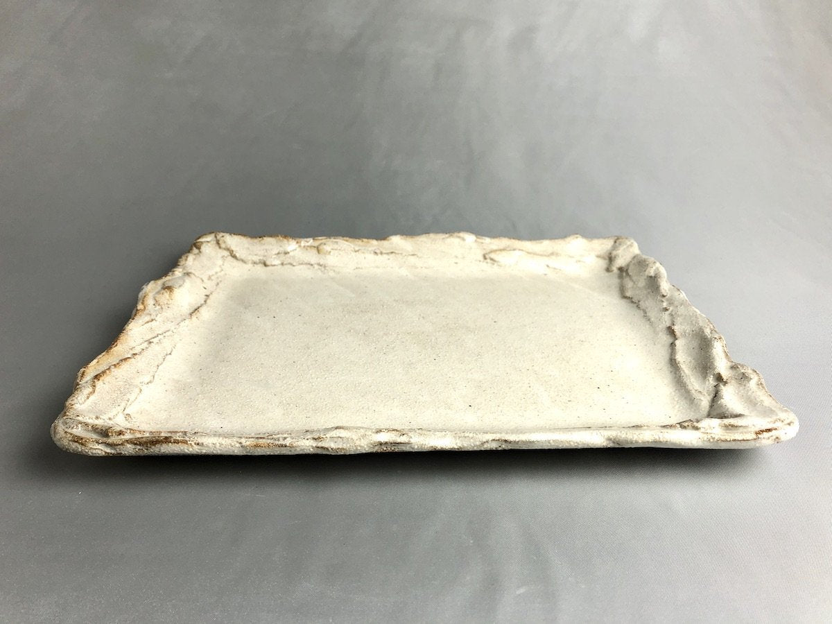 新粉引長角盛皿【熊谷雅博】