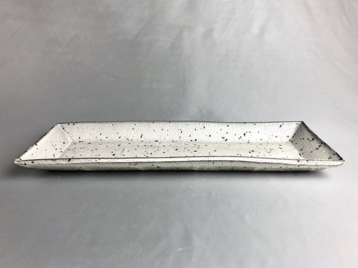 裂粉引長皿【大原拓也】