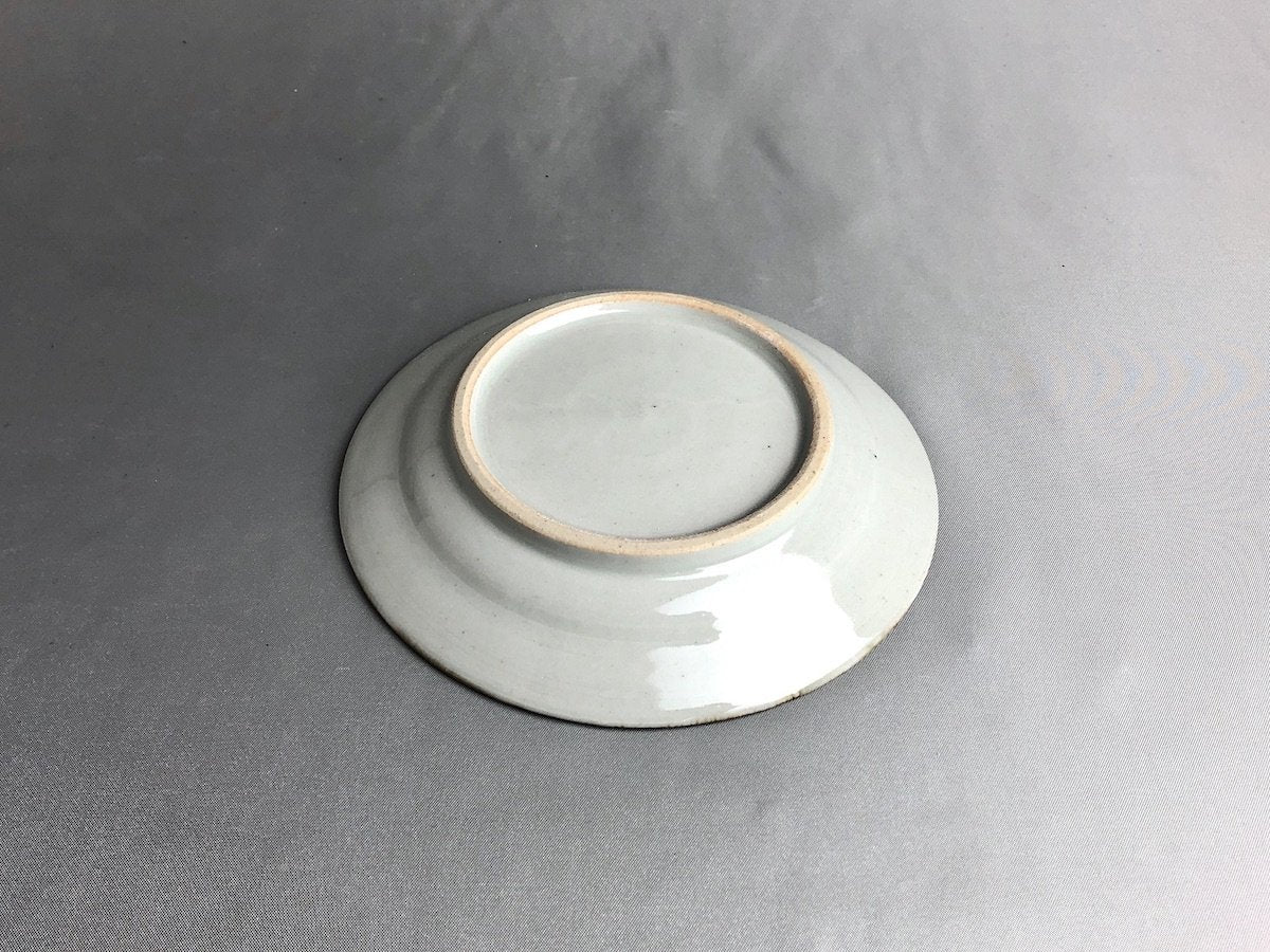 白磁ふた葉4.5寸皿【小林巧征】