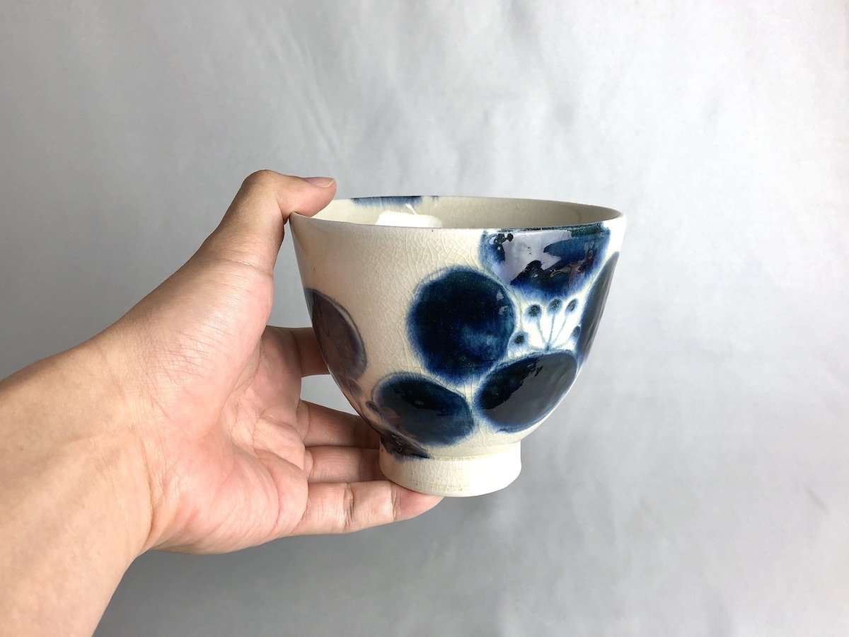 はな椿4寸高台丼【宗山窯】