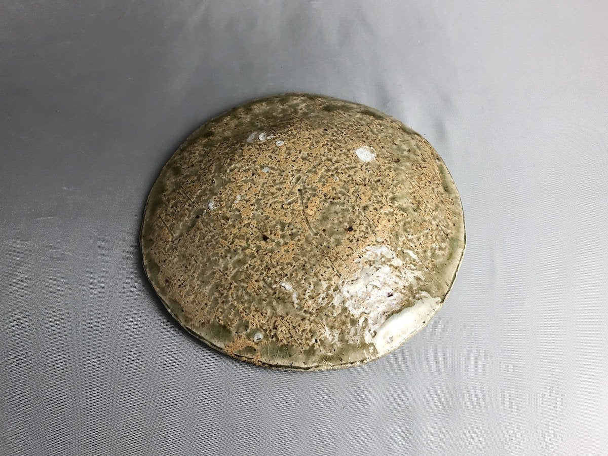 ビードロ草紋5寸皿【君波延昌】