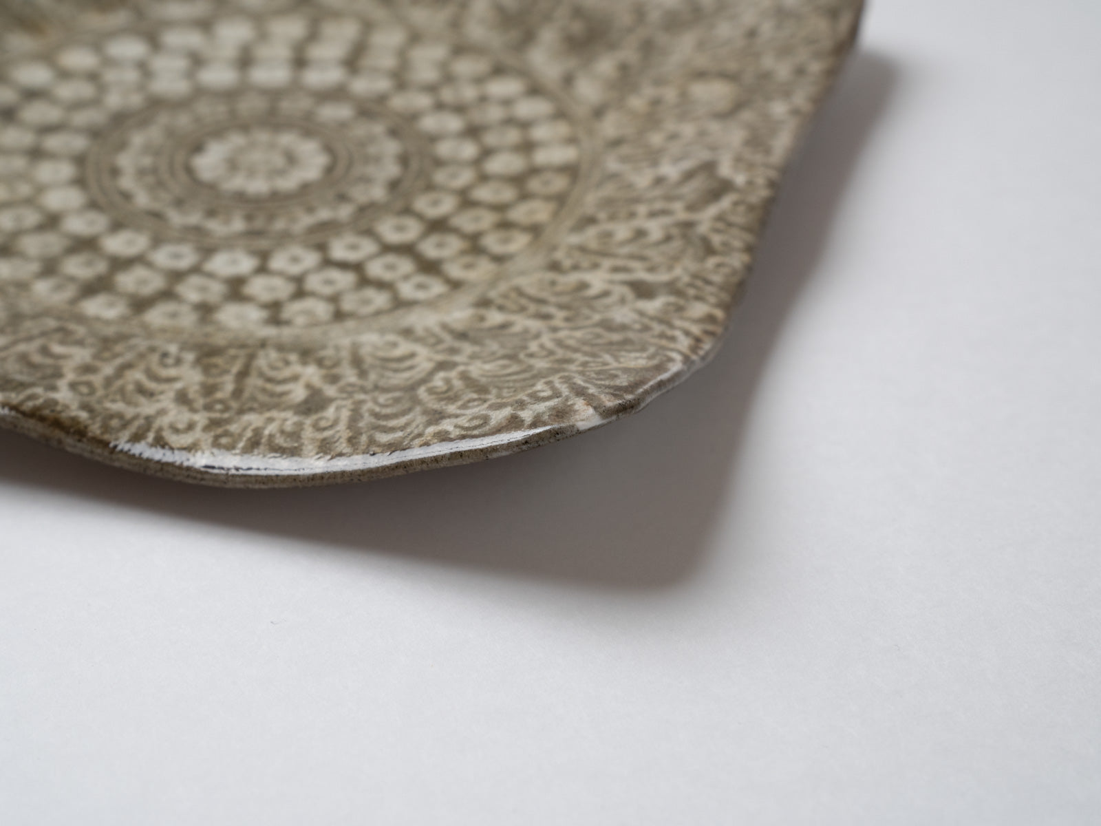 三島手四方皿【山本英樹】