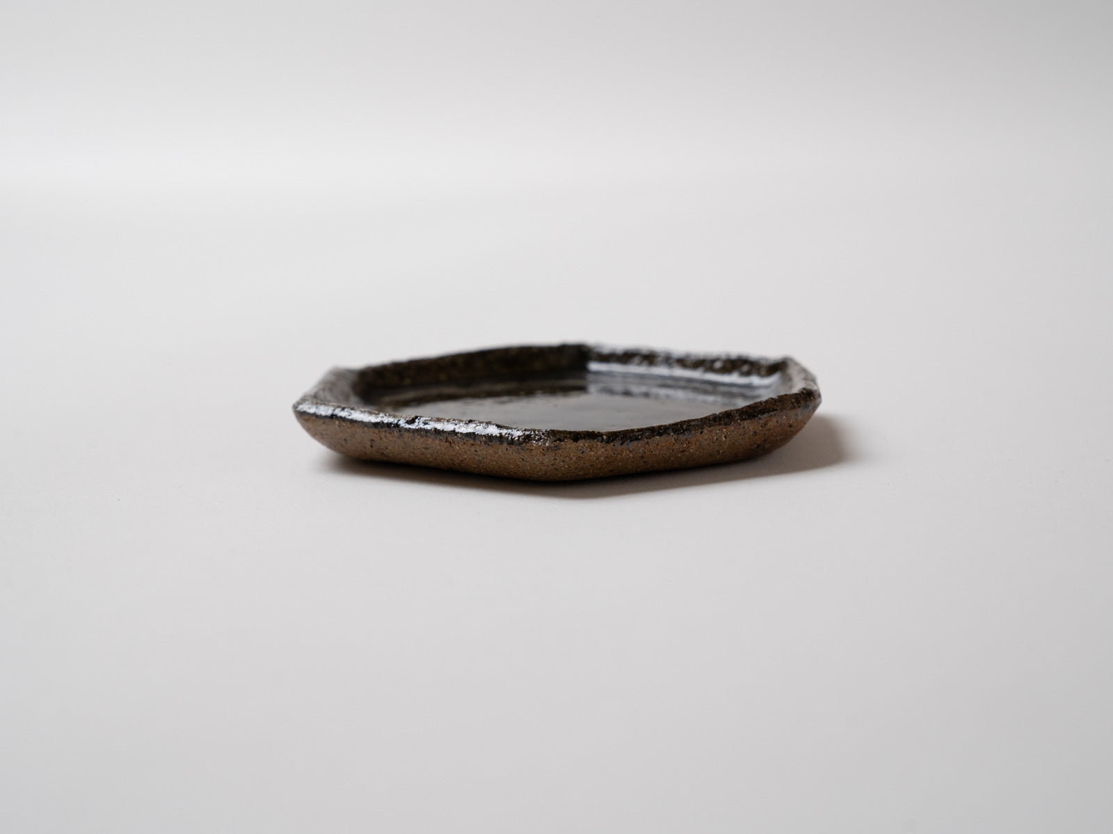 青唐津六角小皿【王天家窯】