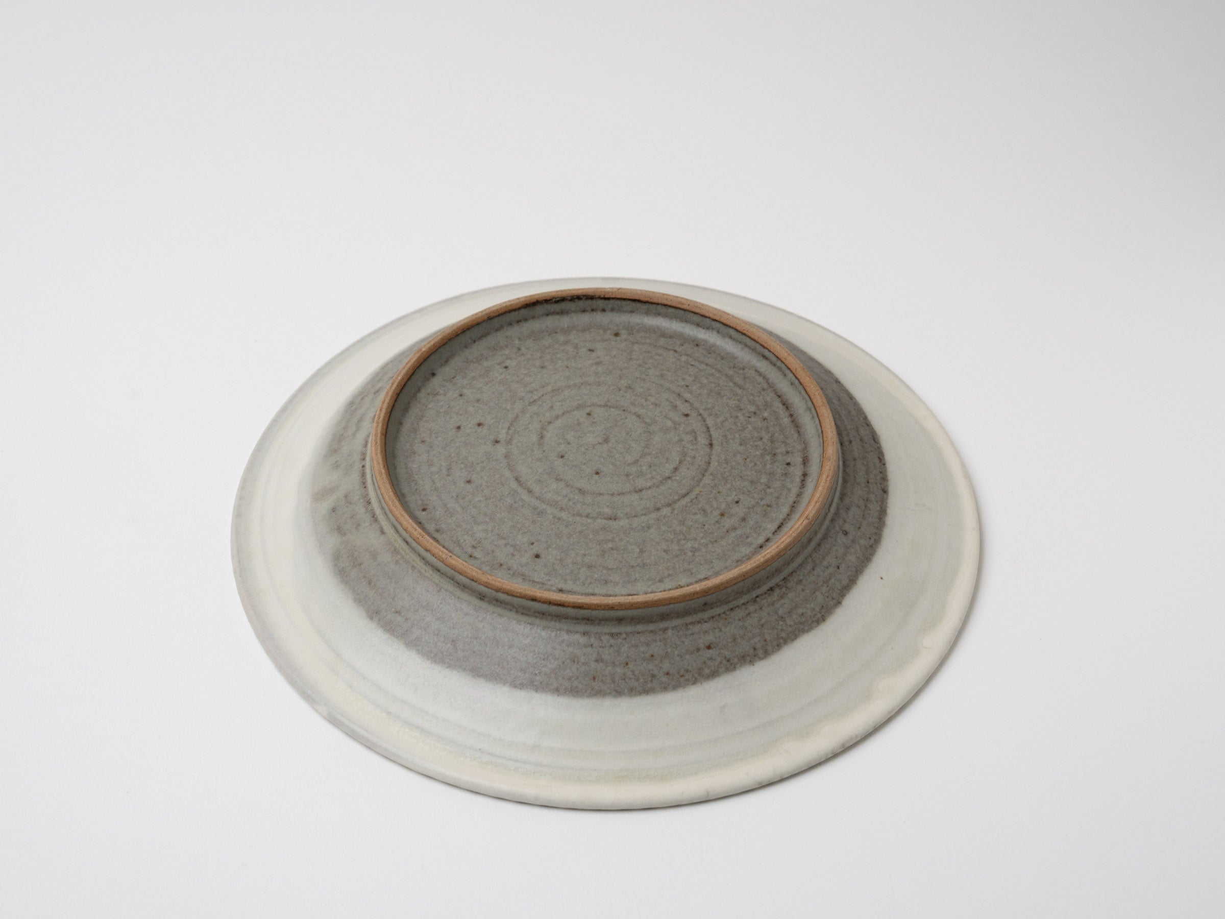 白鎬8寸皿【長嶺憲幸】