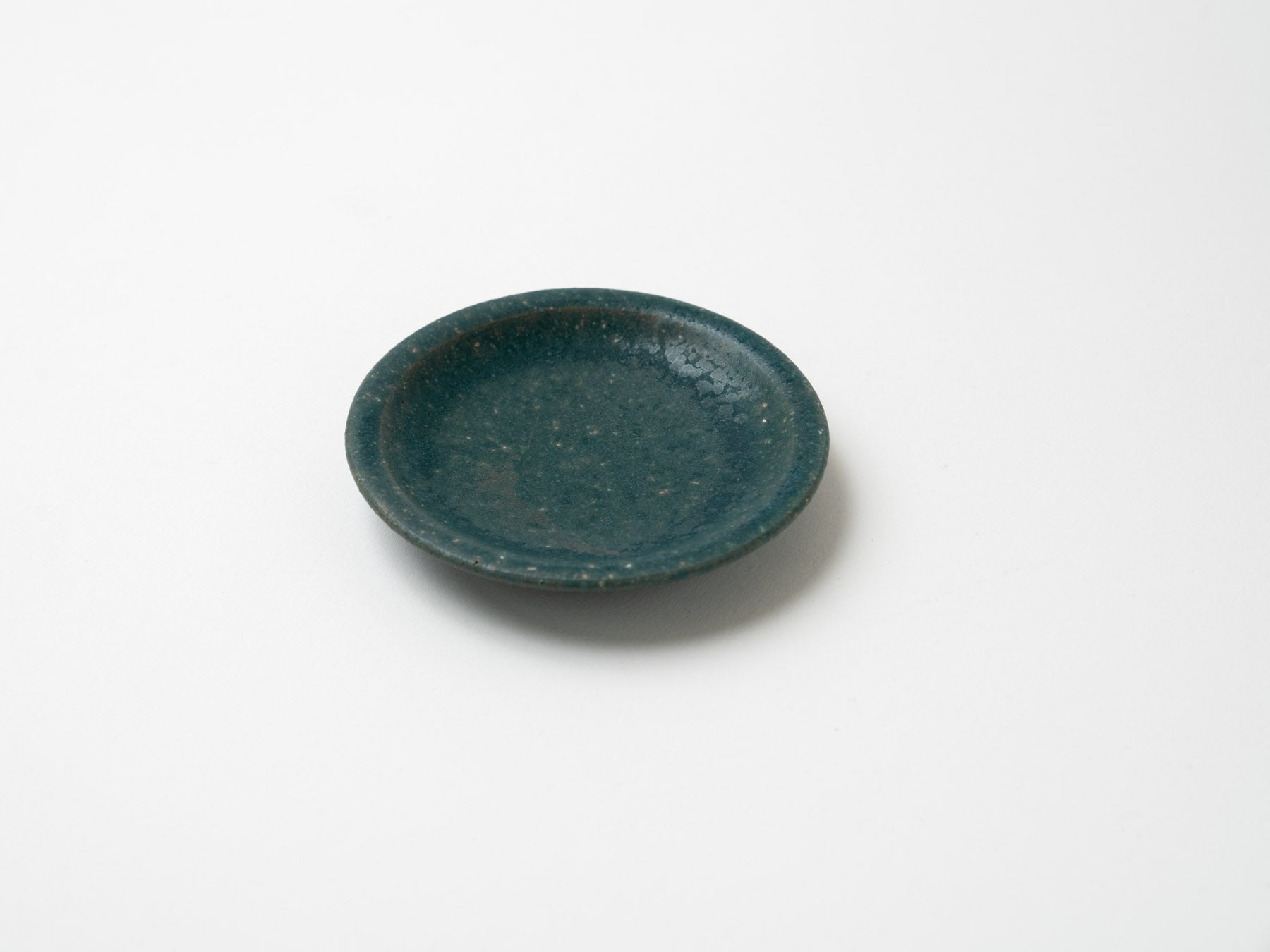 錆緑豆皿【文山香菜江】