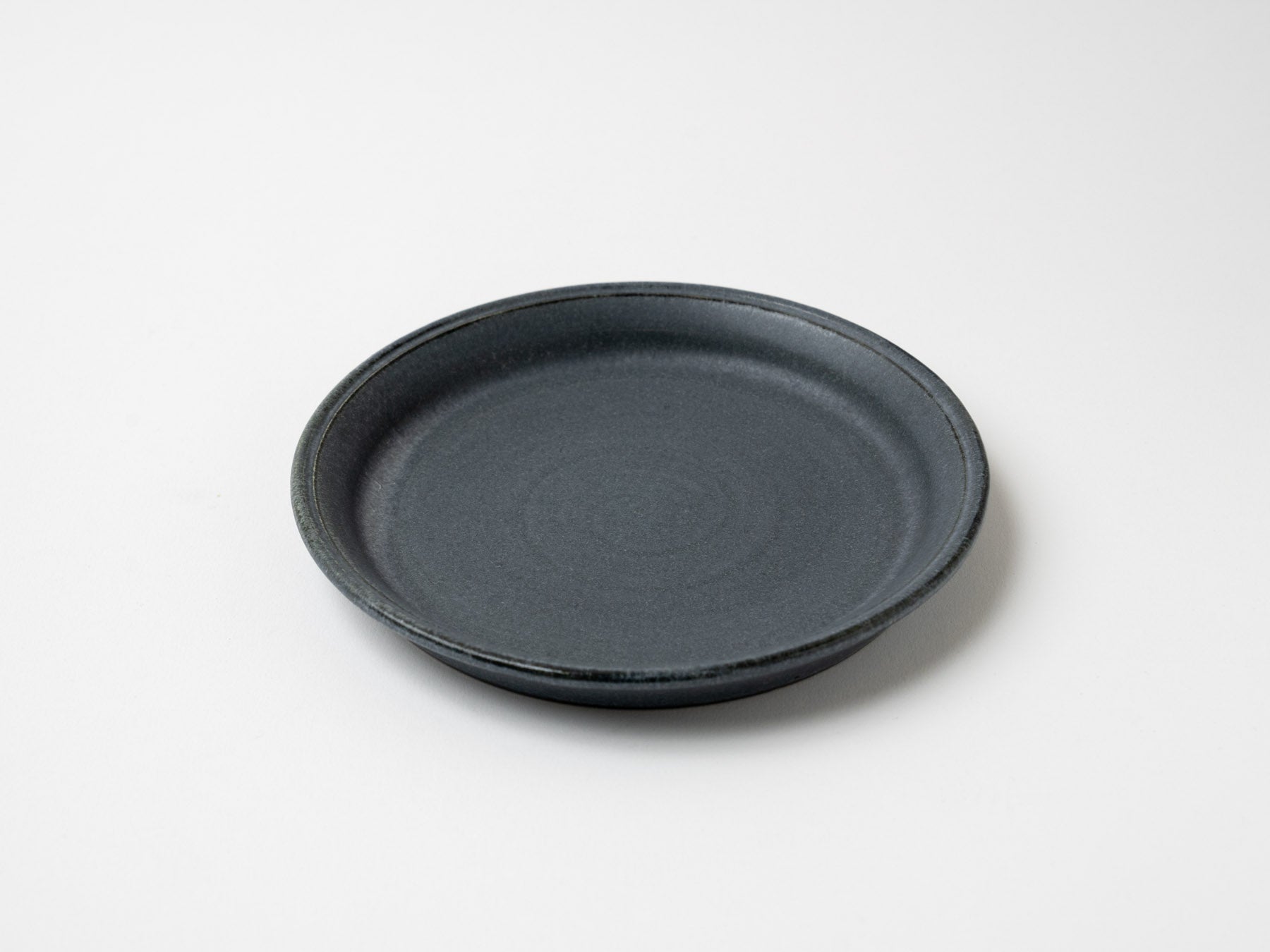 灰紺5寸プレート【文山香菜江】