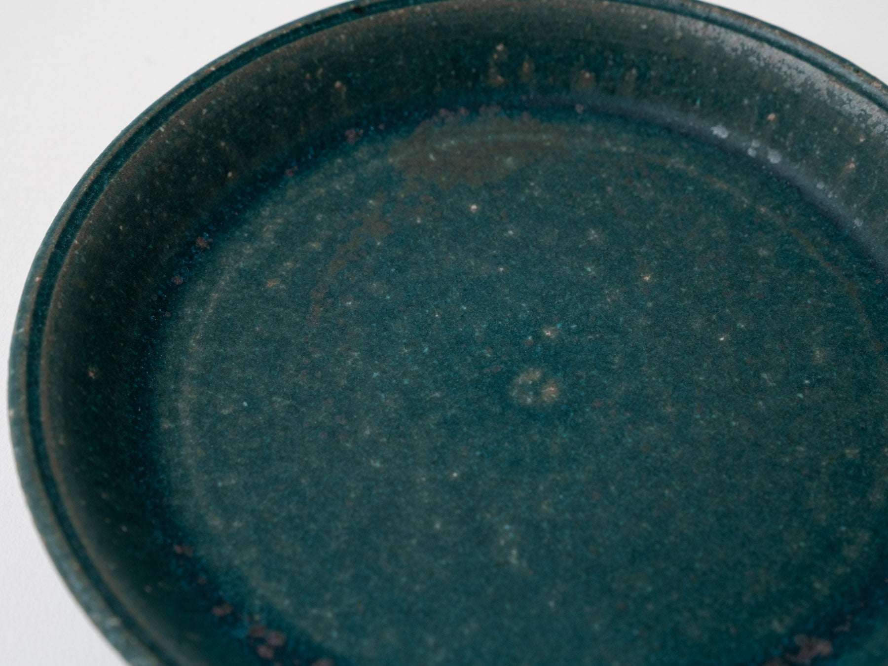 錆緑5寸プレート【文山香菜江】