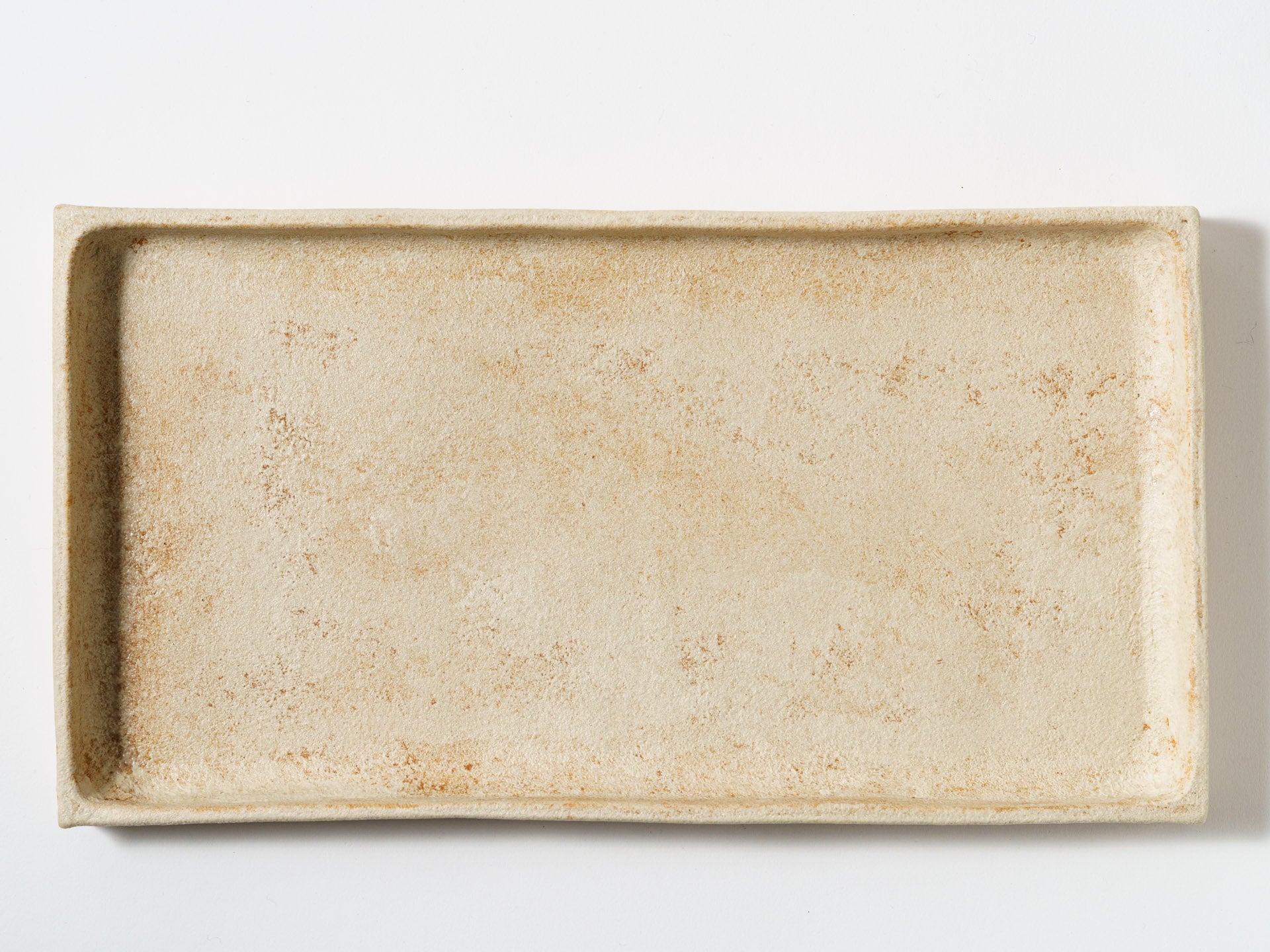 粉打 橙 長方皿 大【梶原妙子】