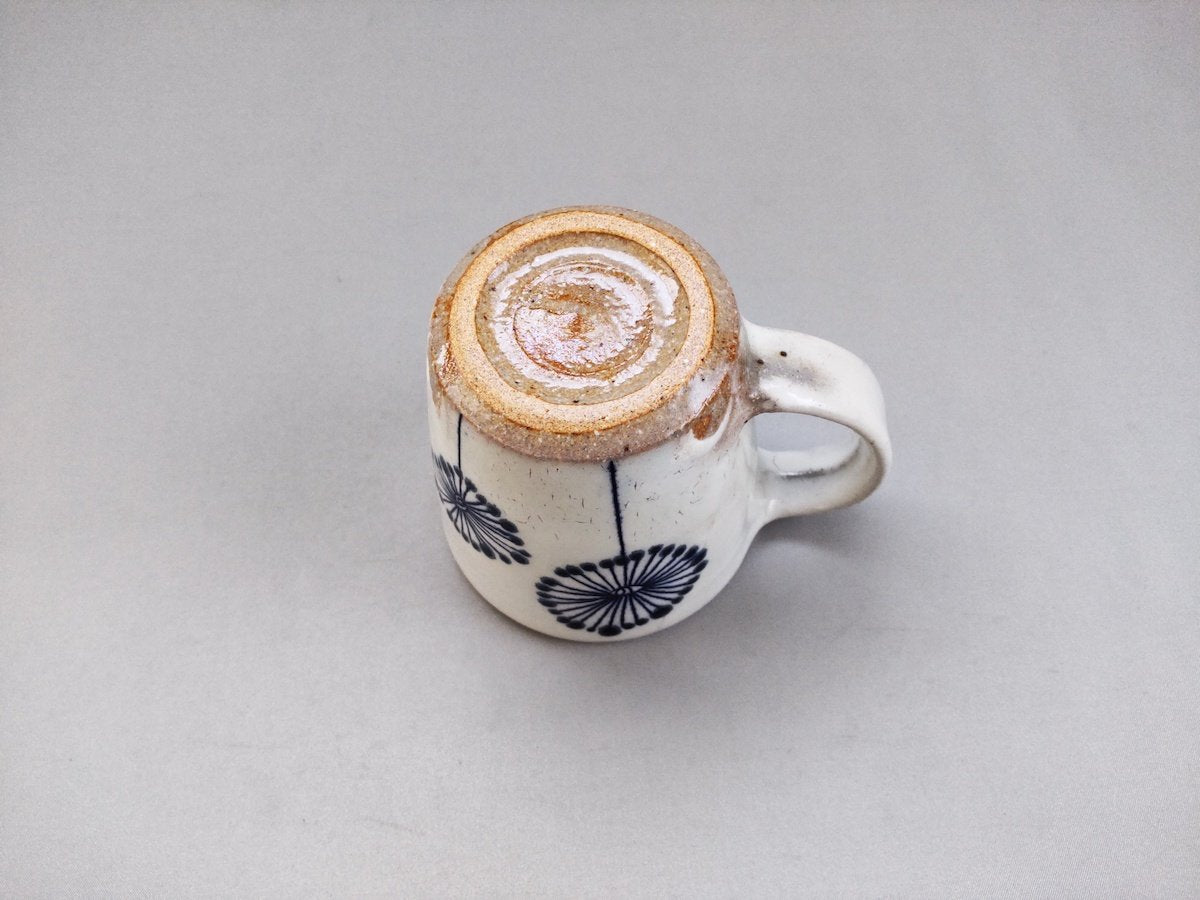 粉引綿花マグ 青【山本尚子】