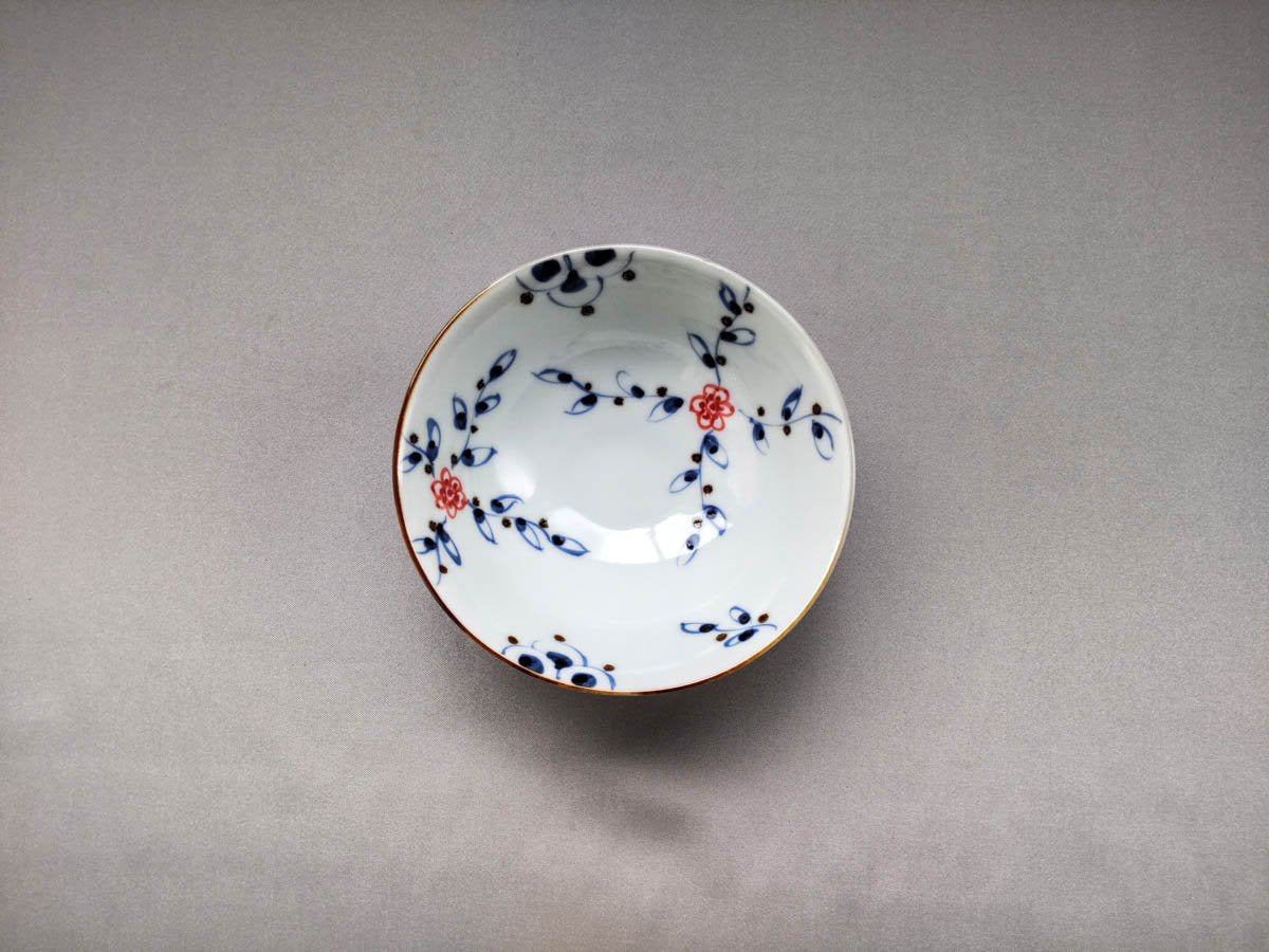 つる花唐草飯碗小【徳七窯】