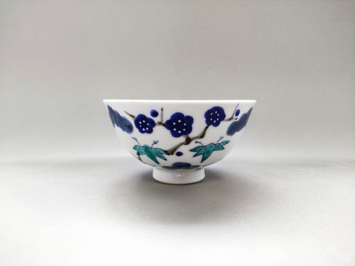 吉祥松竹梅飯碗大【徳七窯】