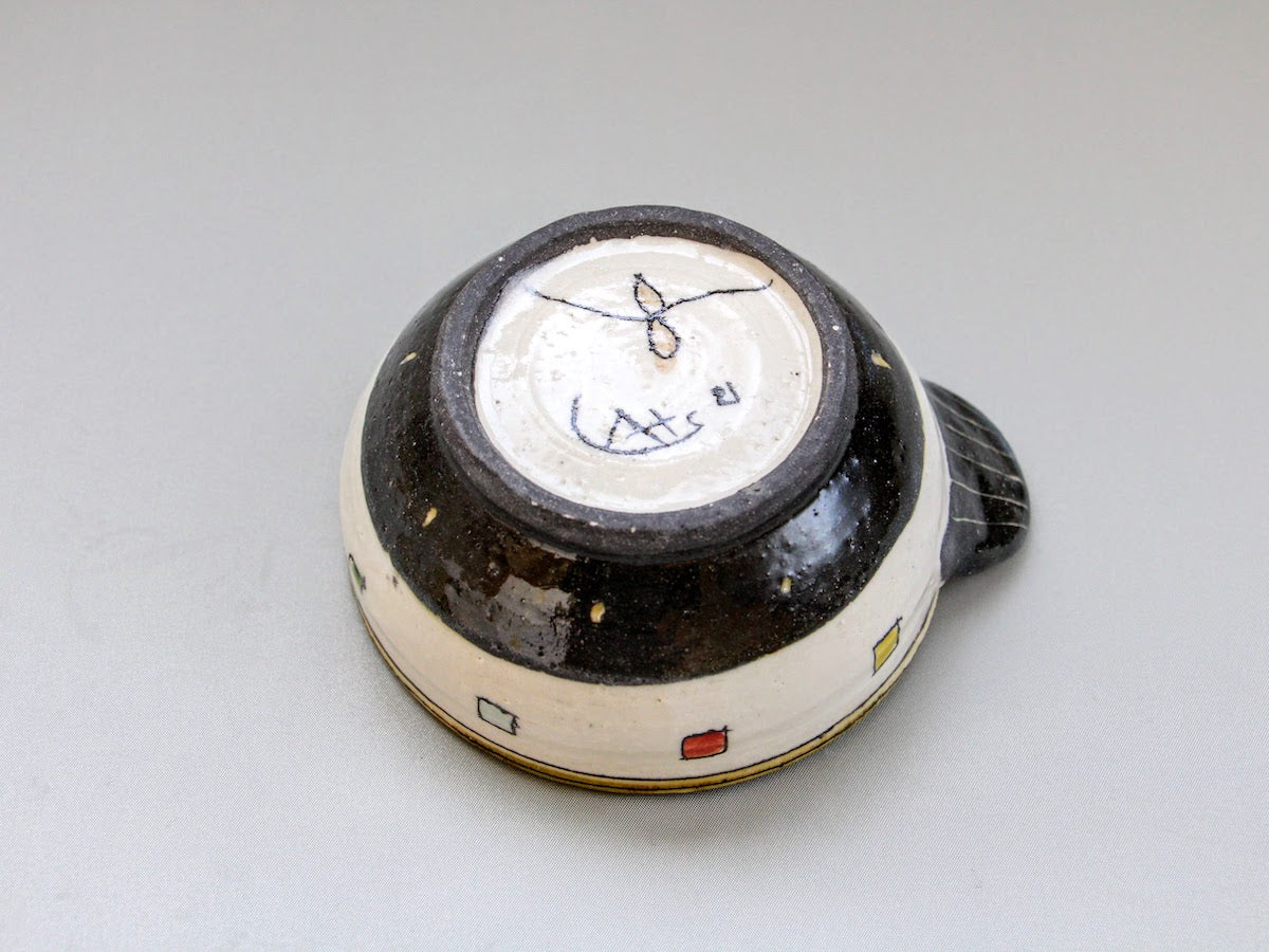 手付鉢 三色キューブ【加藤淳】