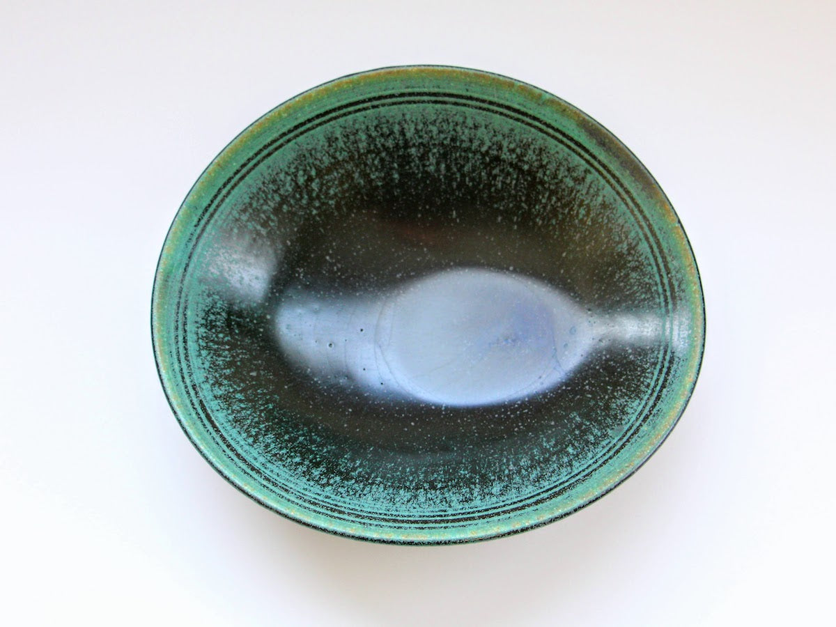 艶消織部パスタ皿【山本一仁】