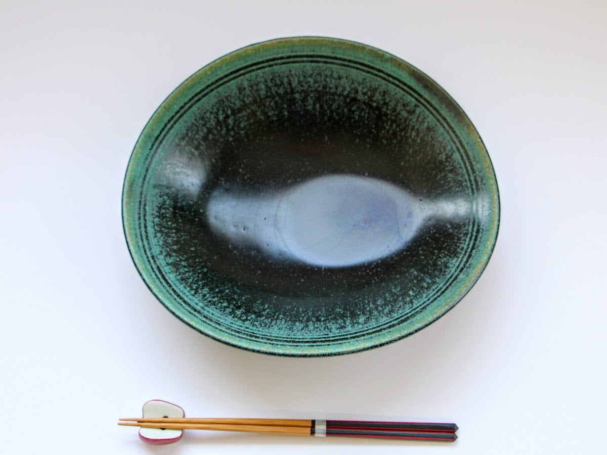 艶消織部パスタ皿【山本一仁】