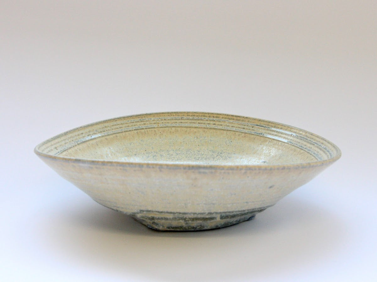 白マット釉パスタ皿【山本一仁】