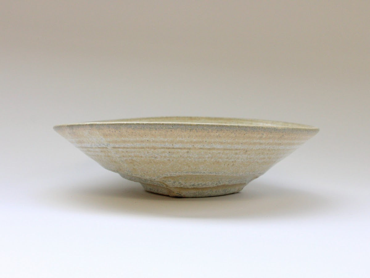 白マット釉パスタ皿 小【山本一仁】