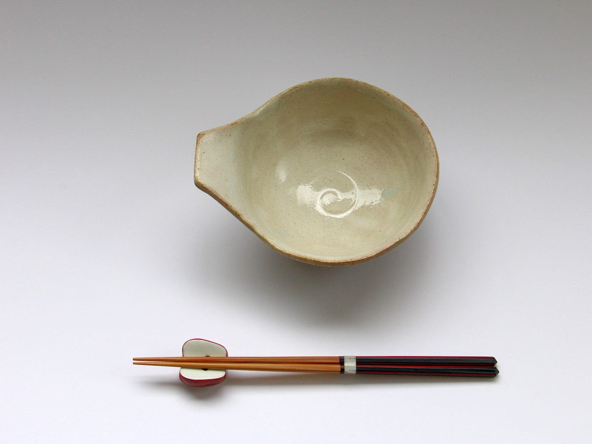 粉引ストライプとんすい【小栗大幸】