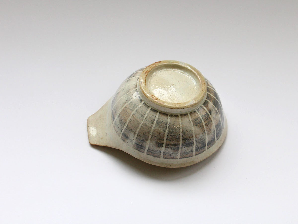 粉引ストライプとんすい【小栗大幸】