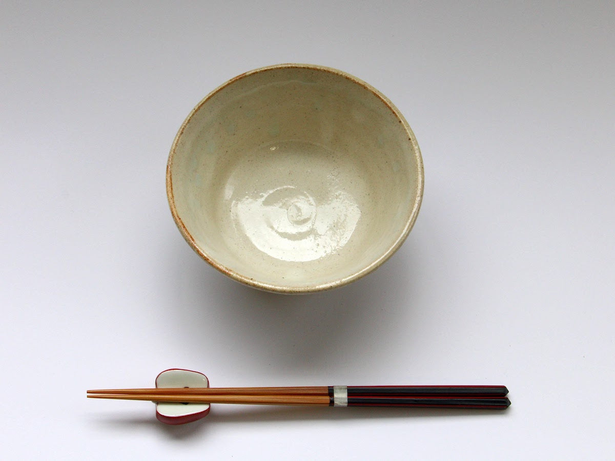 粉引ストライプ小鉢【小栗大幸】