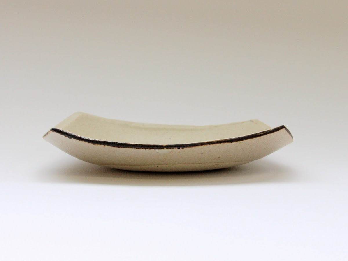 渕サビベージュ16cm角皿【村井信幸】