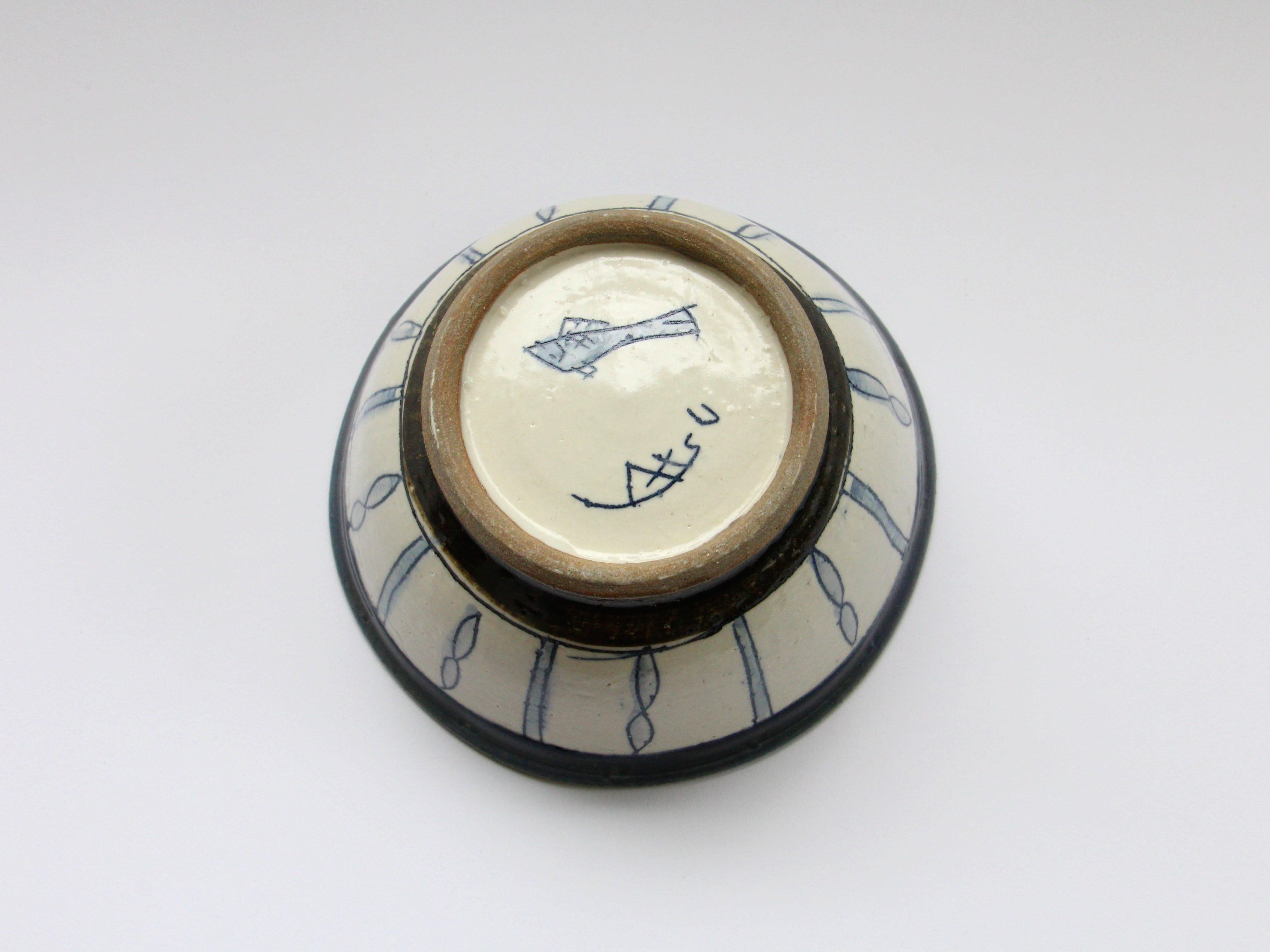 どんぶり小 青 魚と鳥【加藤淳】