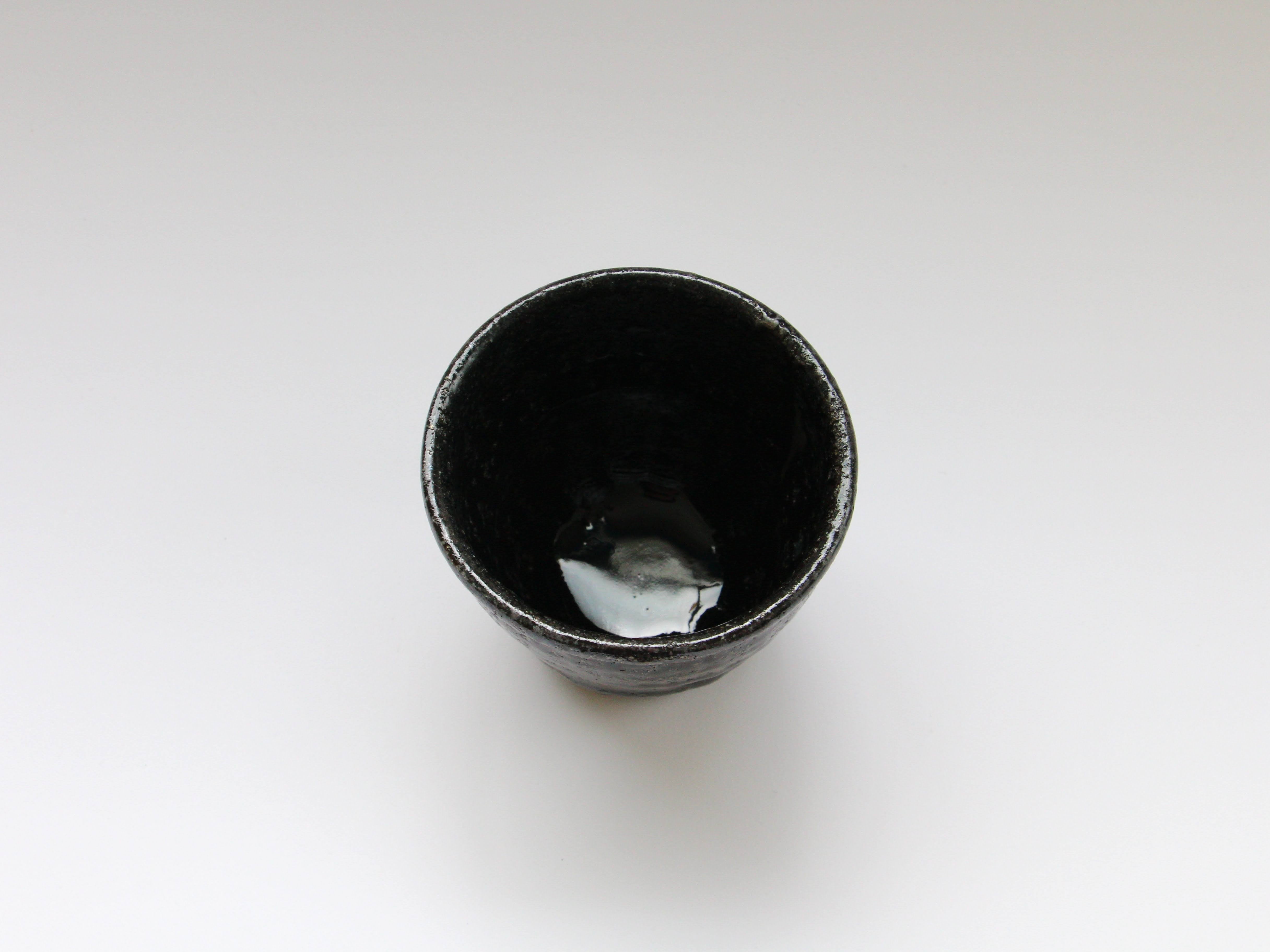 鼠灰釉焼酎カップ【奥田誠二】