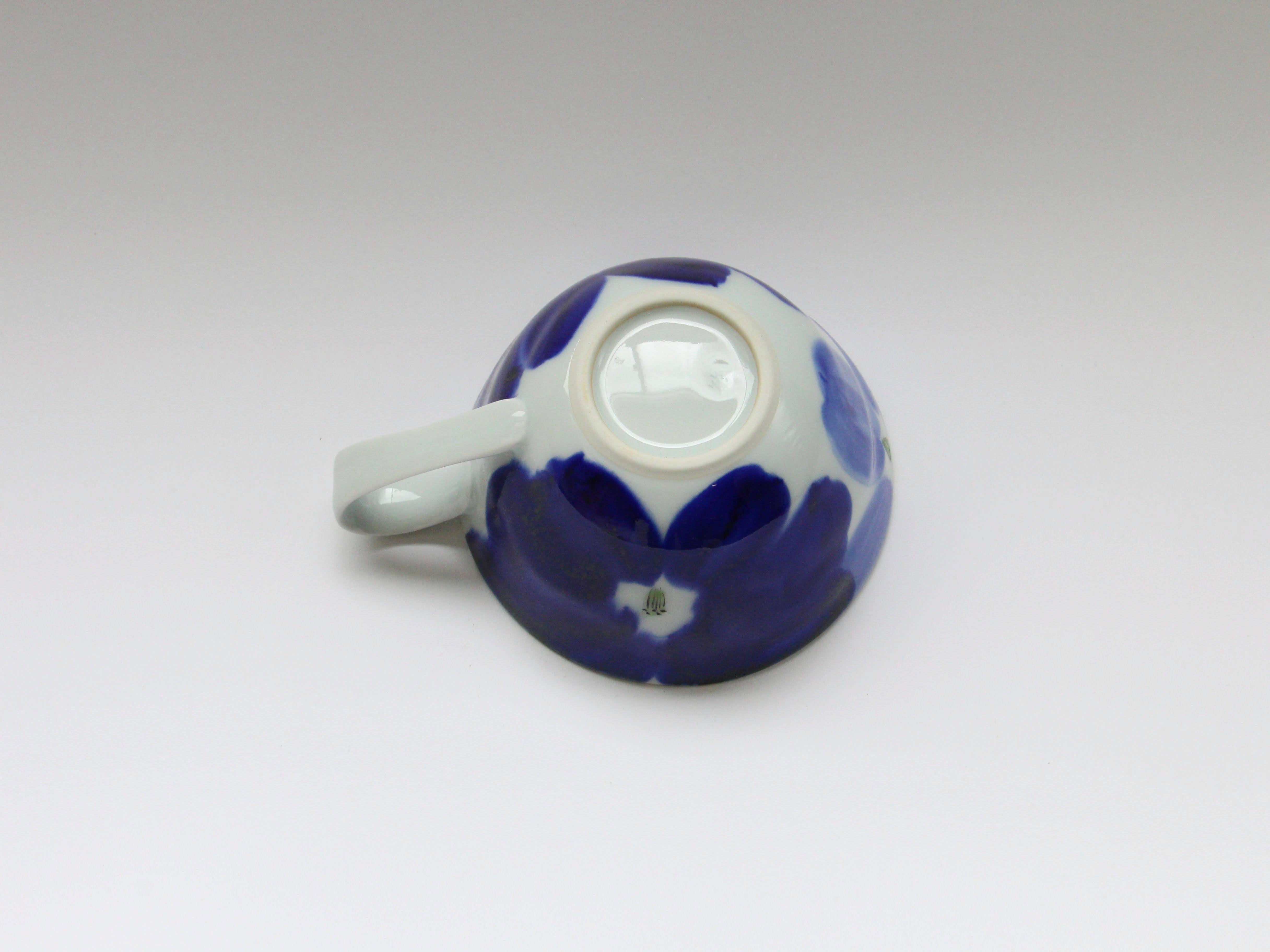 藍花スープカップ 青【敏彩窯】