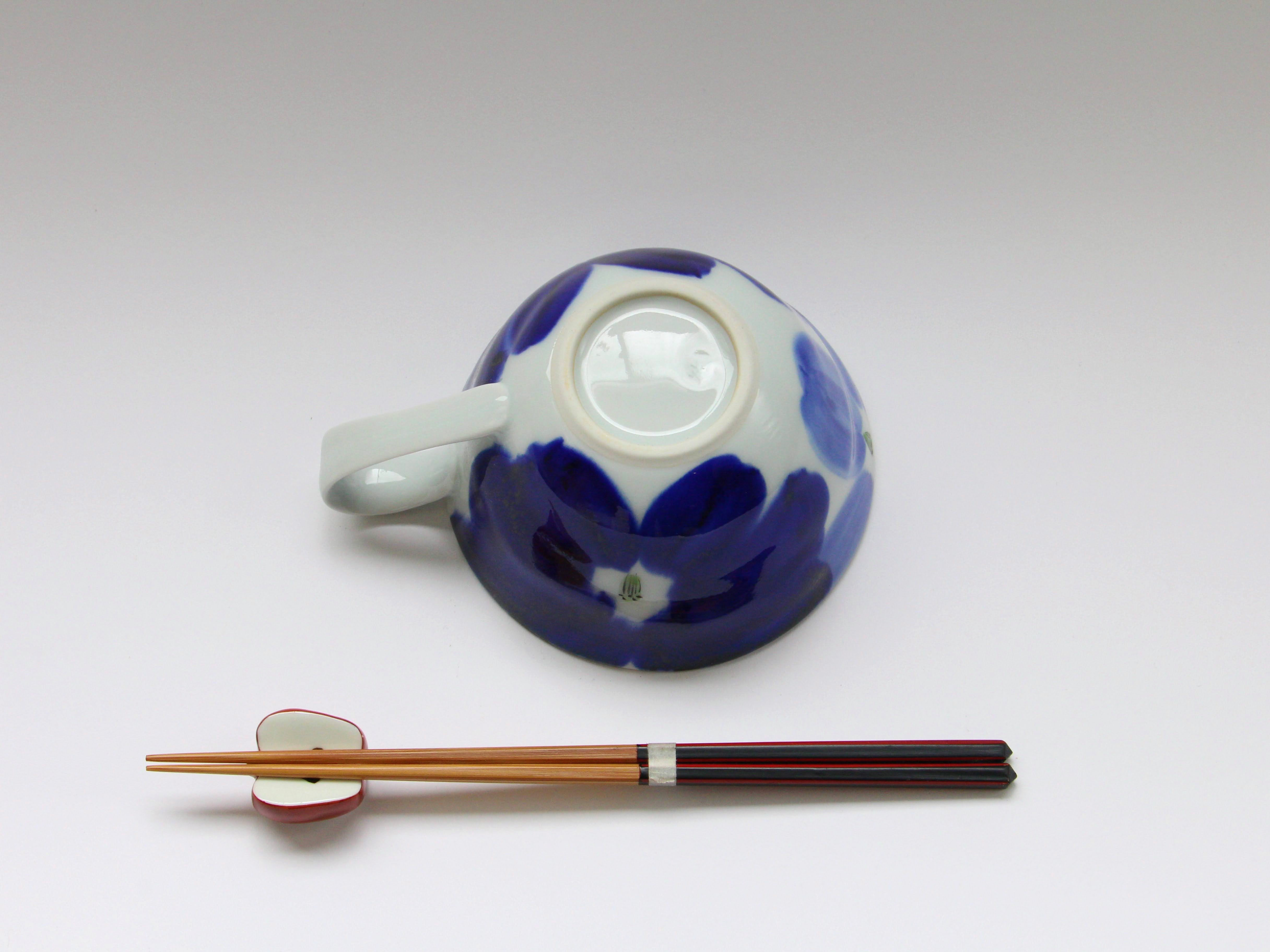 藍花スープカップ 青【敏彩窯】