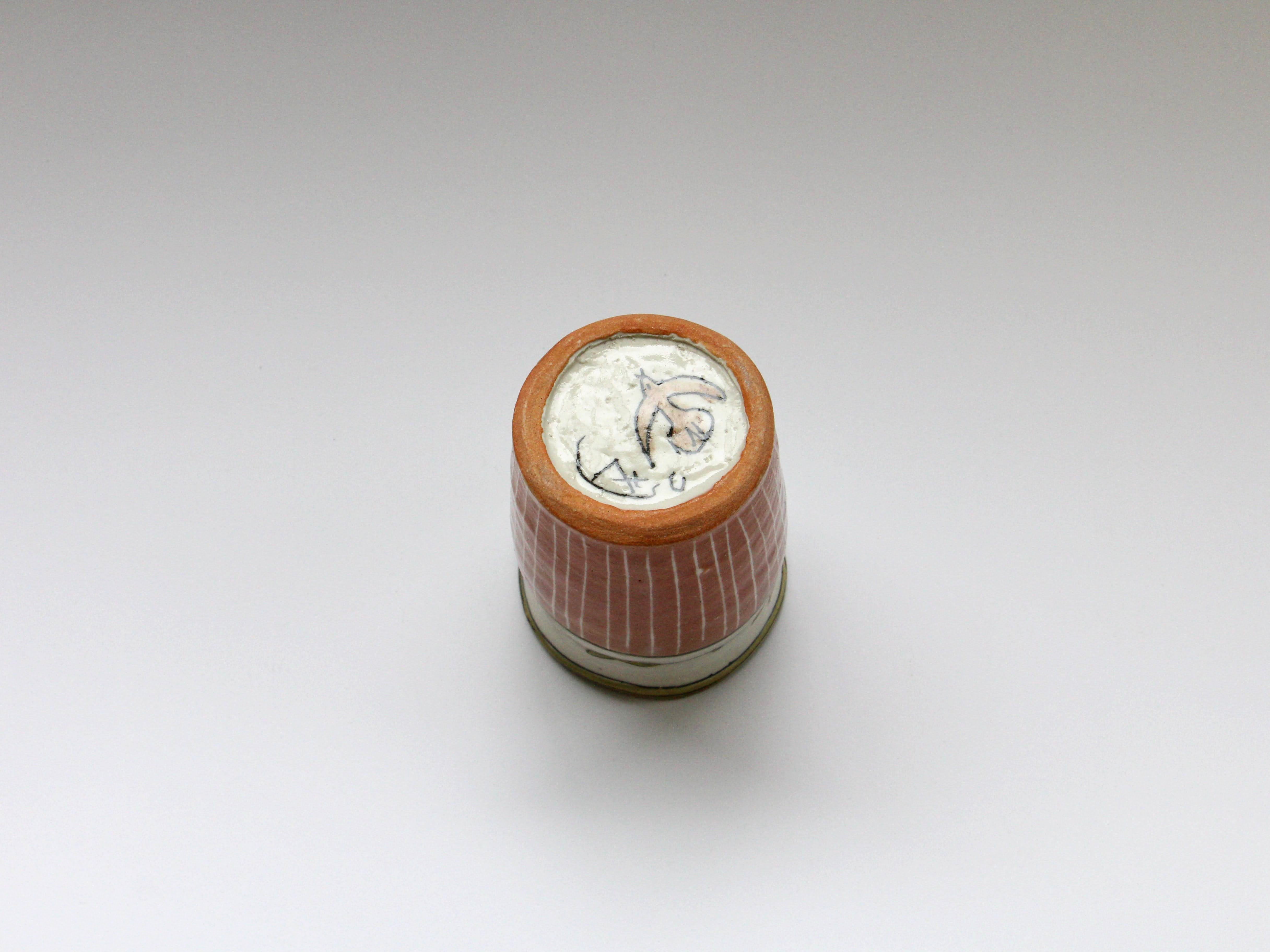 湯呑 蓮 ピンクいっちん十草【加藤淳】