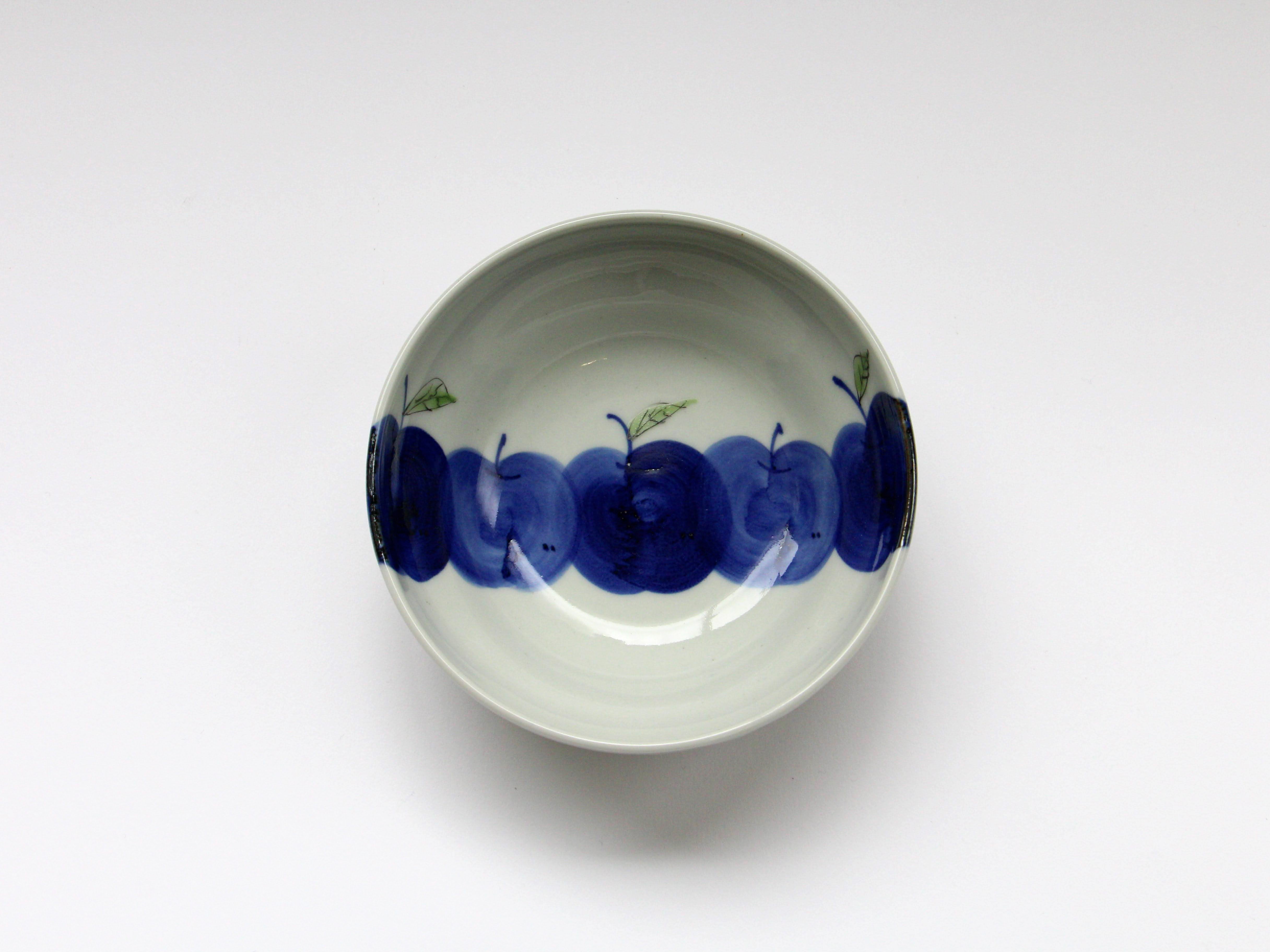 りんご丸小付【敏彩窯】