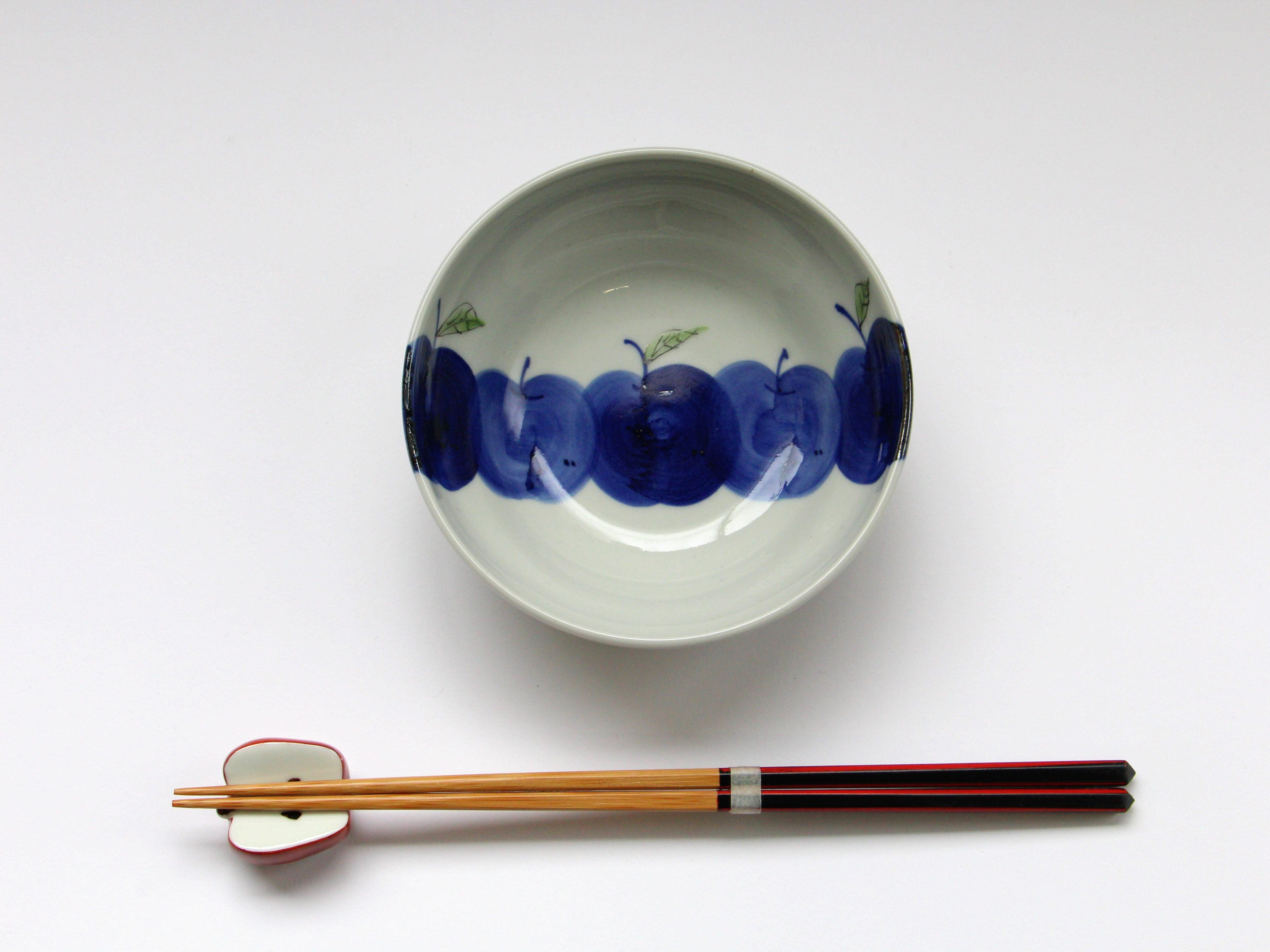 りんご丸小付【敏彩窯】