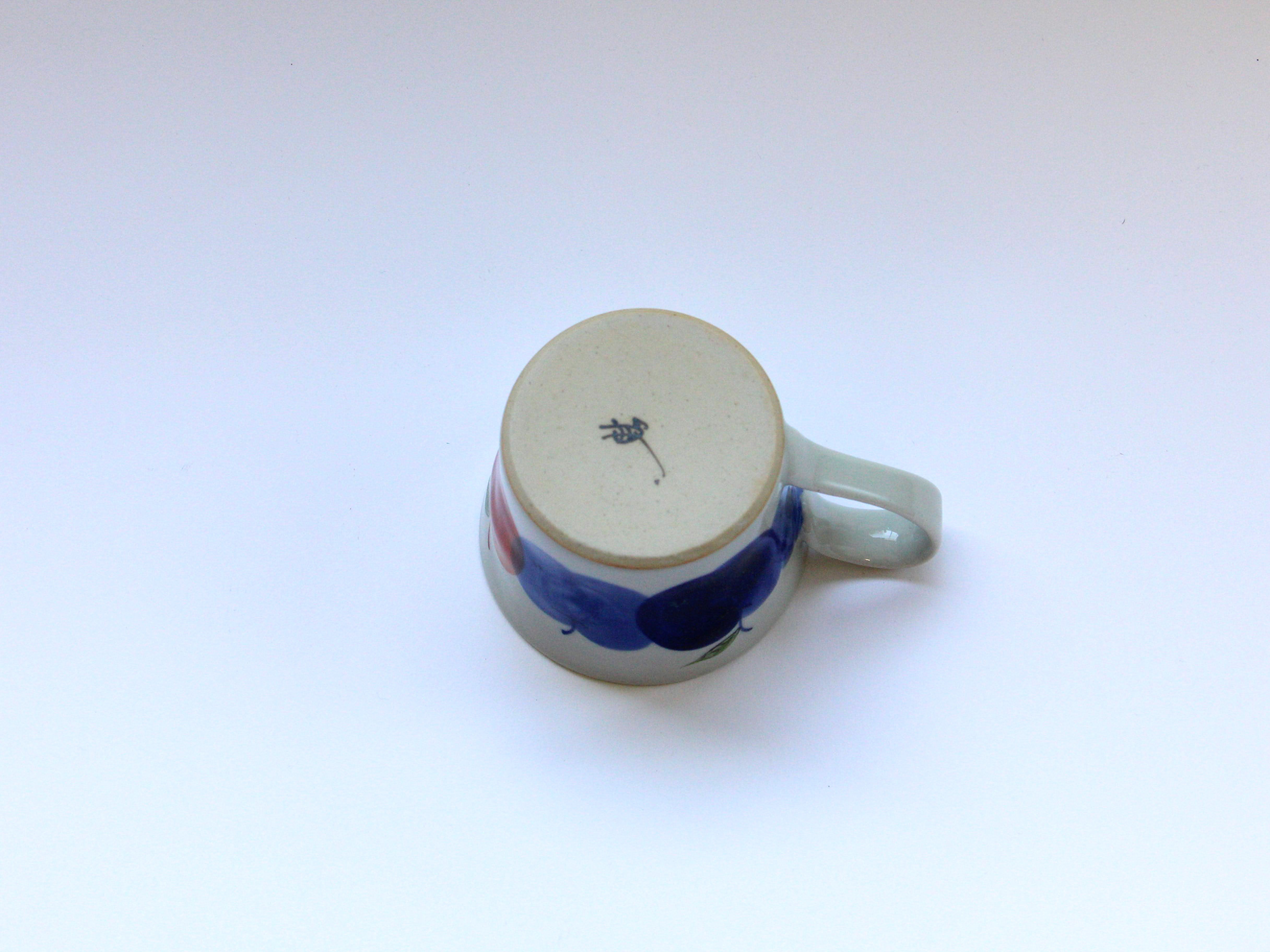 りんごドテマグカップ 赤【敏彩窯】