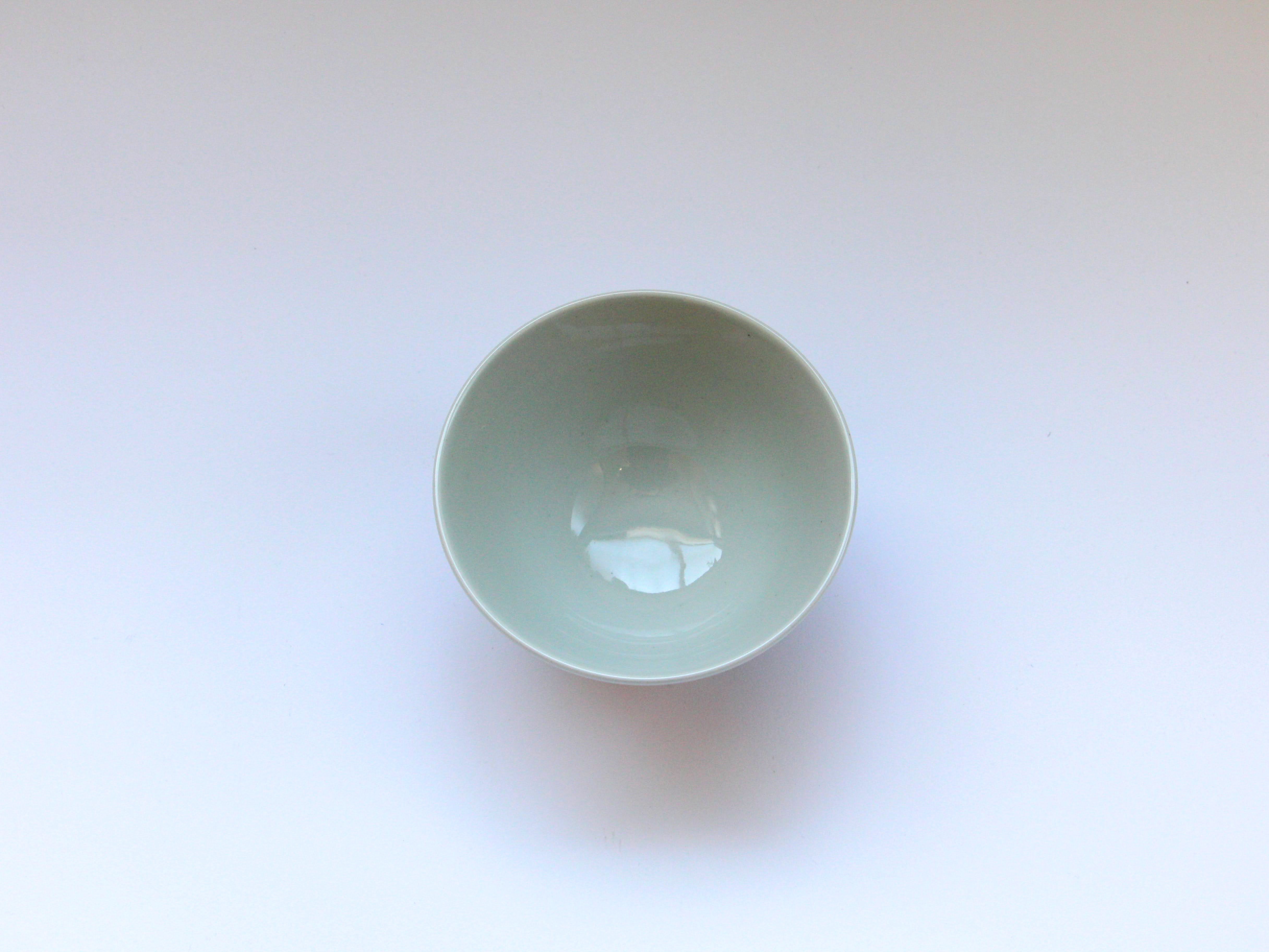 りんご飯碗 赤【敏彩窯】