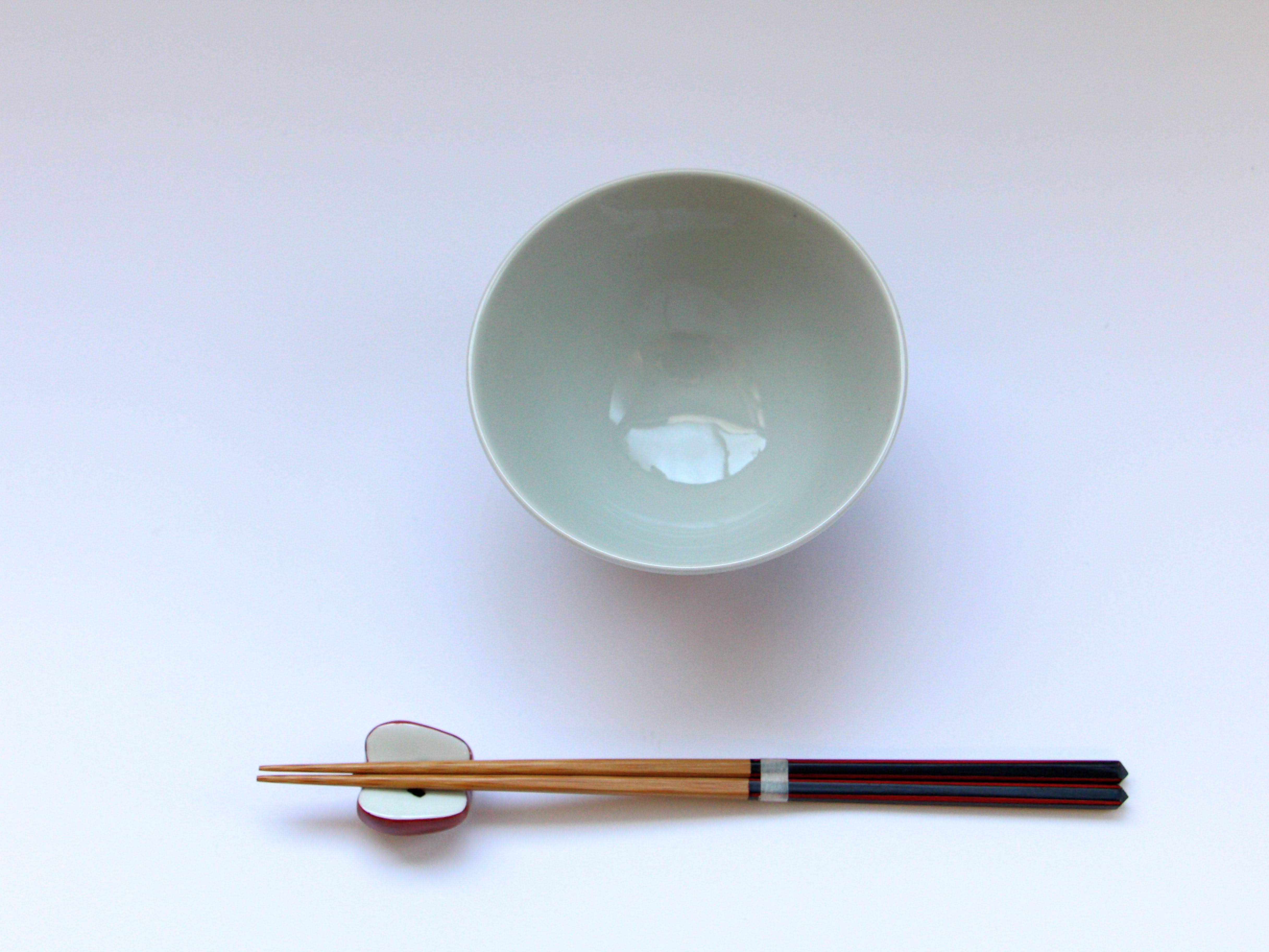 りんご飯碗 赤【敏彩窯】