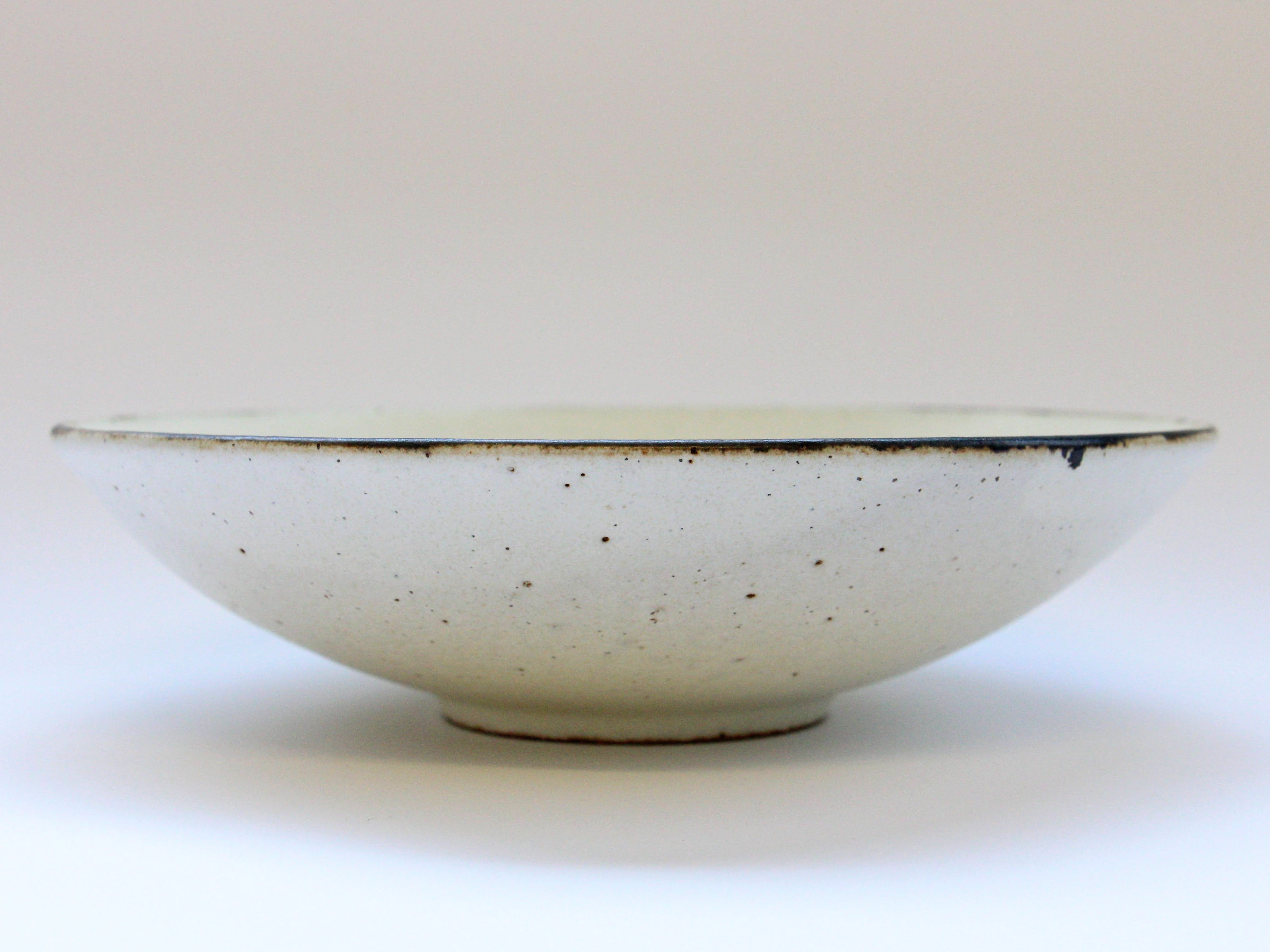 白泥7寸浅鉢【文山香菜江】