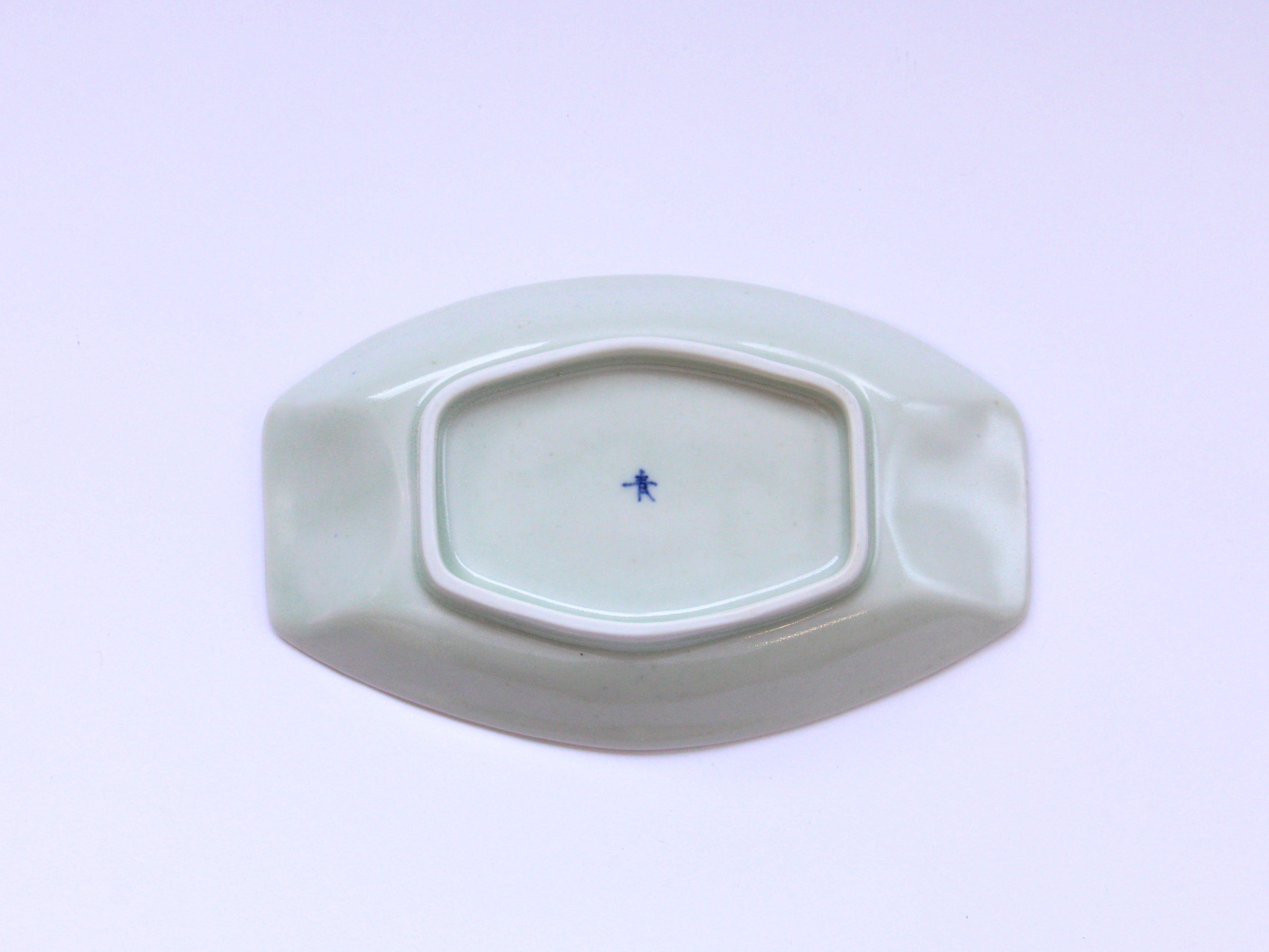 古染花つまみ皿【陶房青】