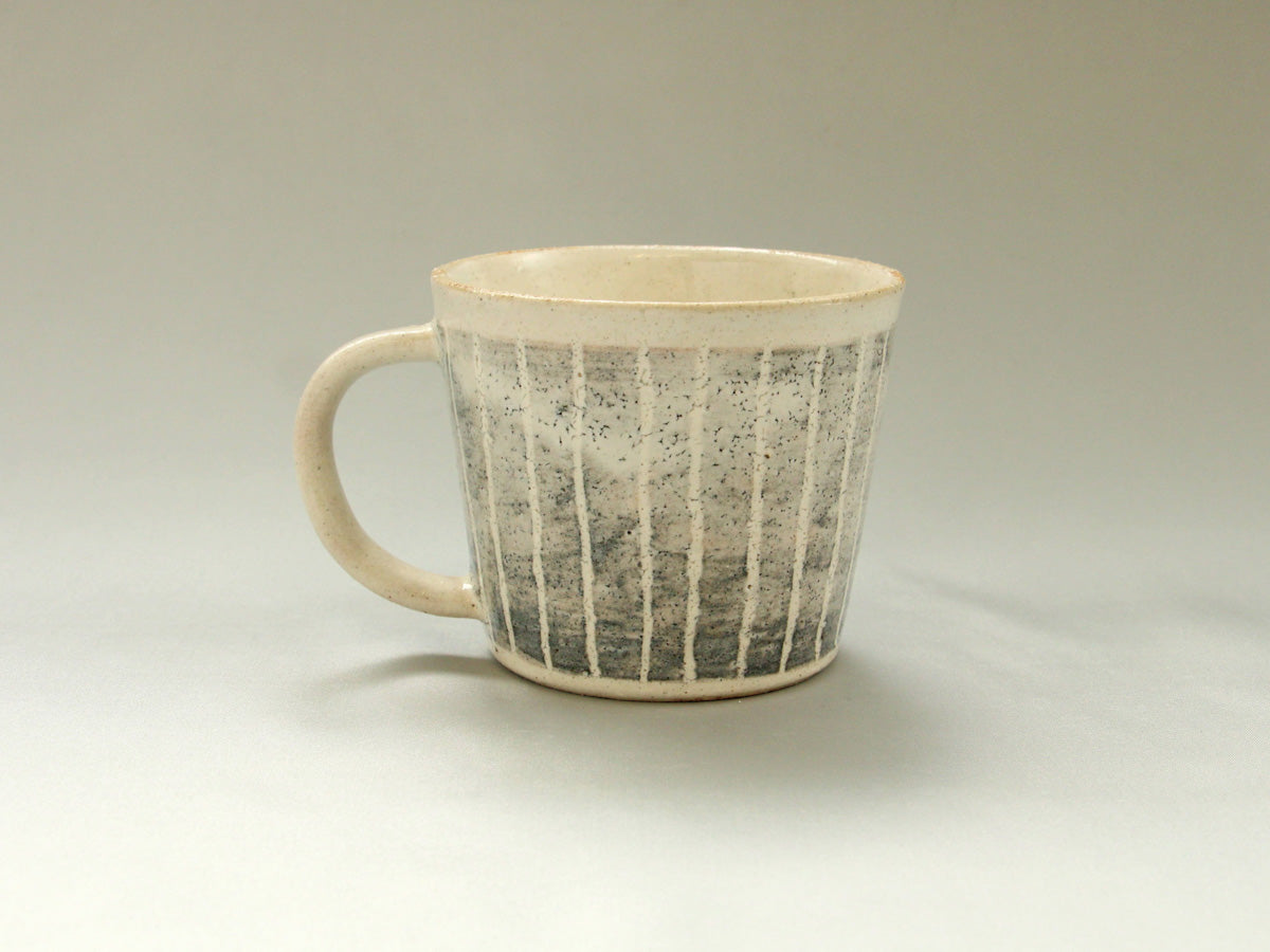 粉引ストライプマグ【小栗大幸】