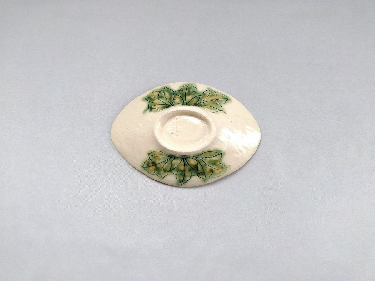 牡丹花菱形小皿 紫【加藤芳平】