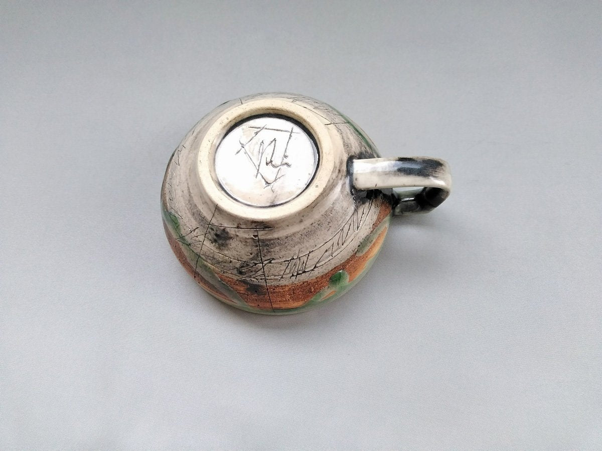 カフェスープ ヒワグリーン【鶴琳窯】