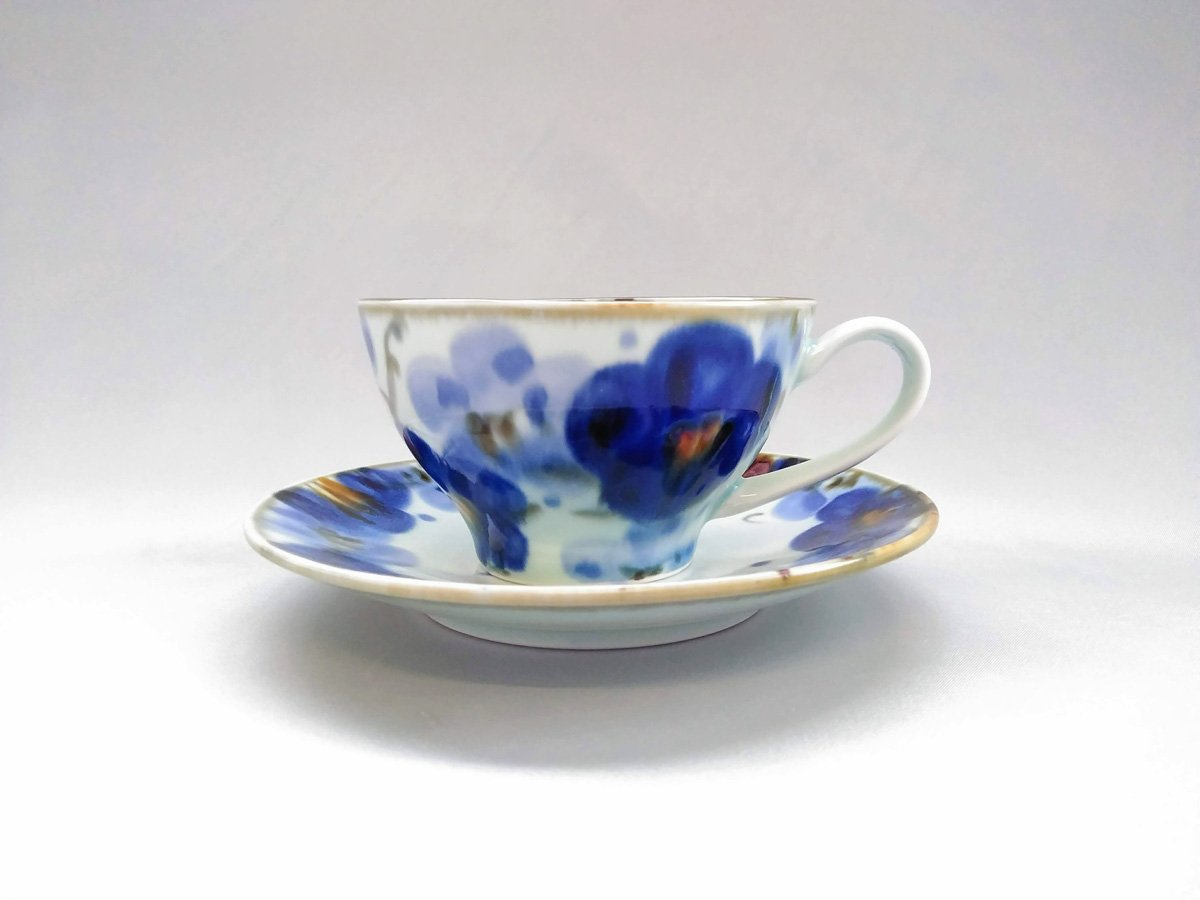 内外花詰丸コーヒーC/S【長十郎窯】