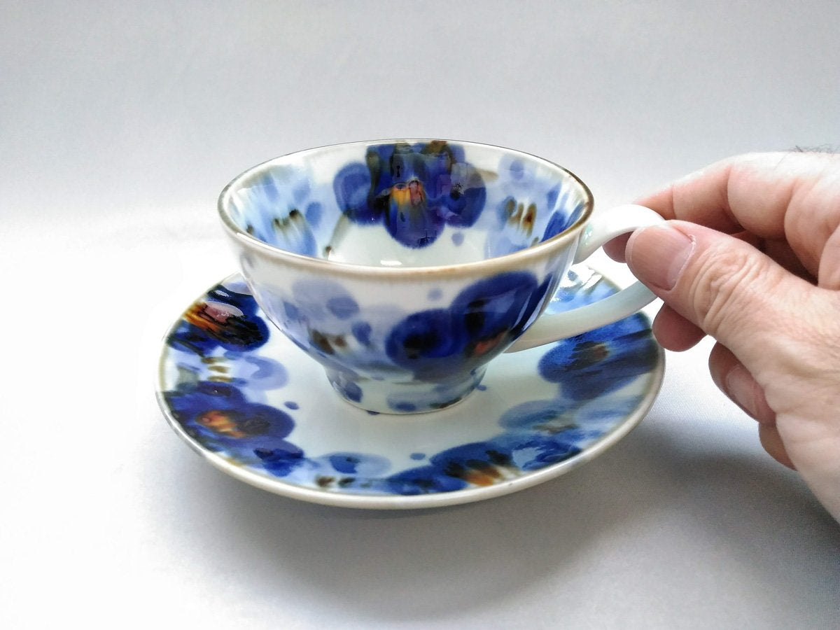 内外花詰丸コーヒーC/S【長十郎窯】